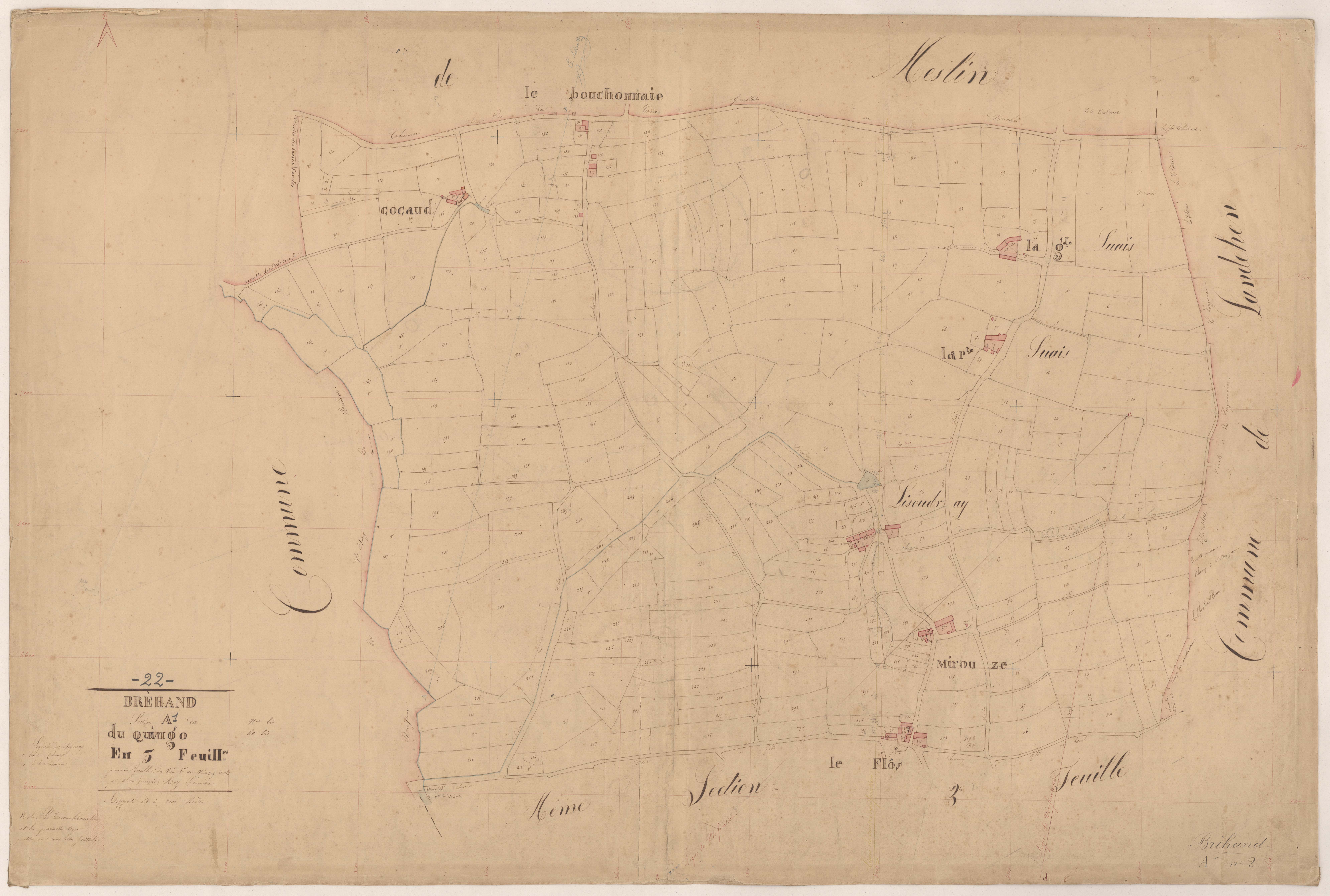Bréhand - Section A, 1re feuille