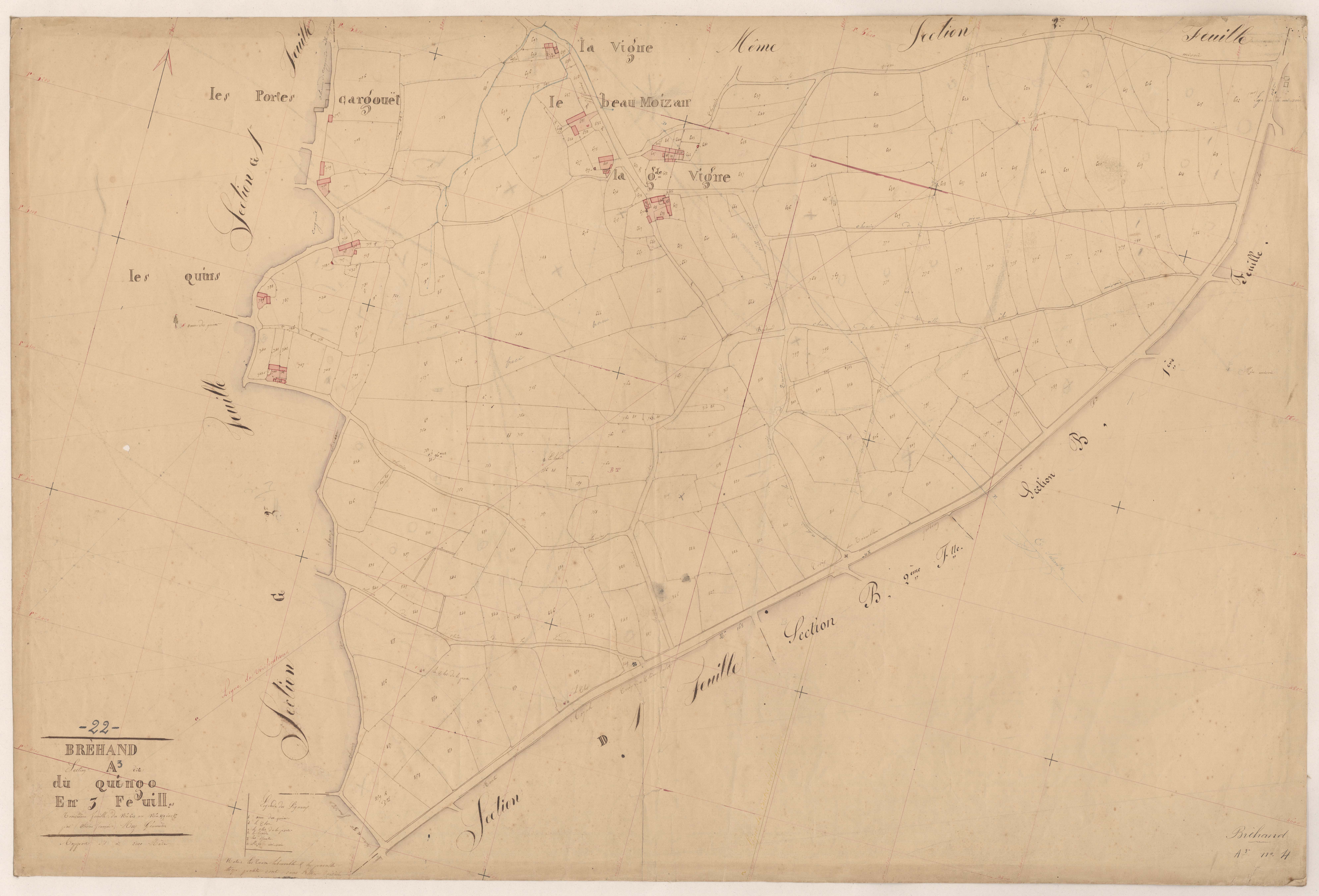 Bréhand - Section A, 3e feuille