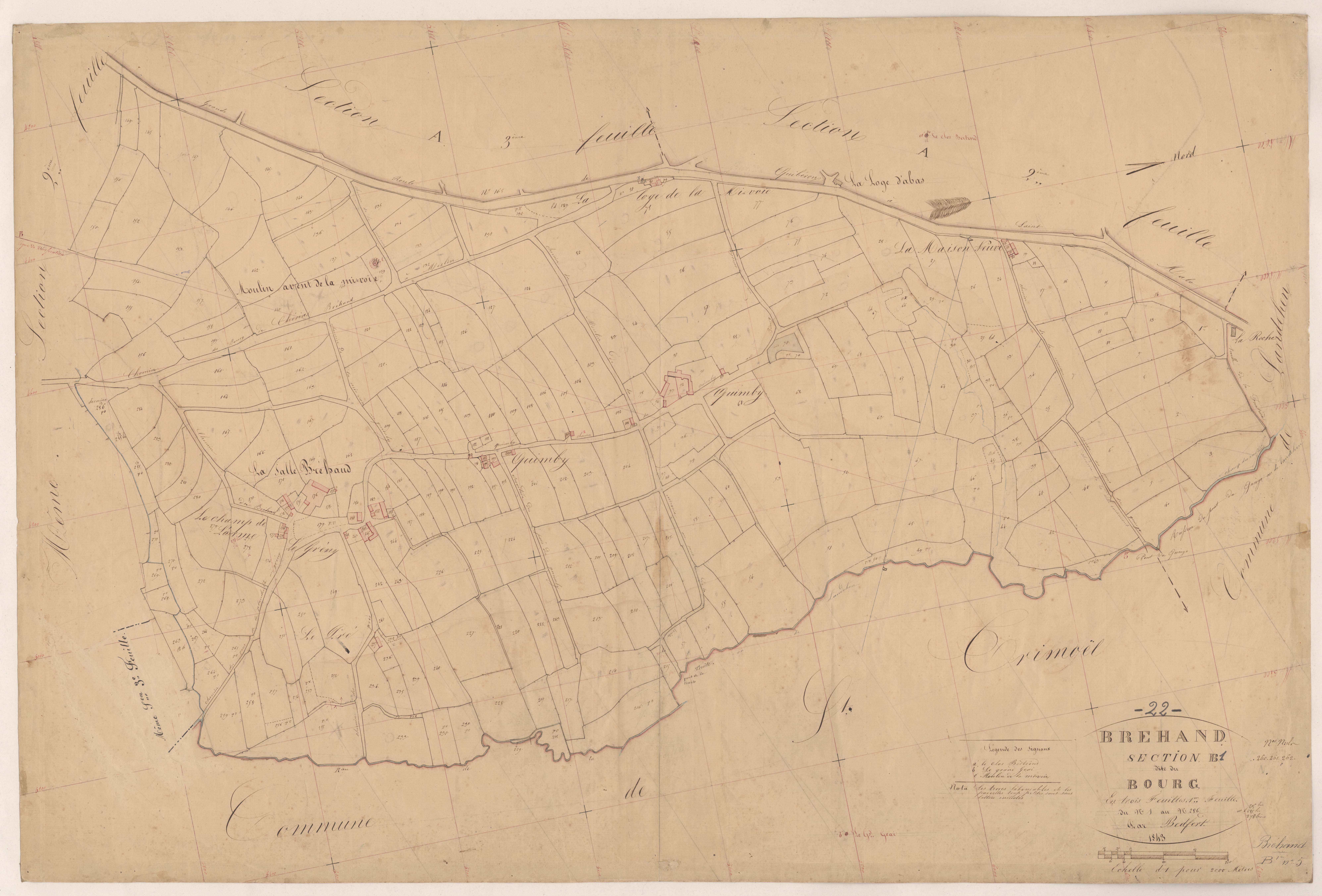 Bréhand - Section B, 1re feuille