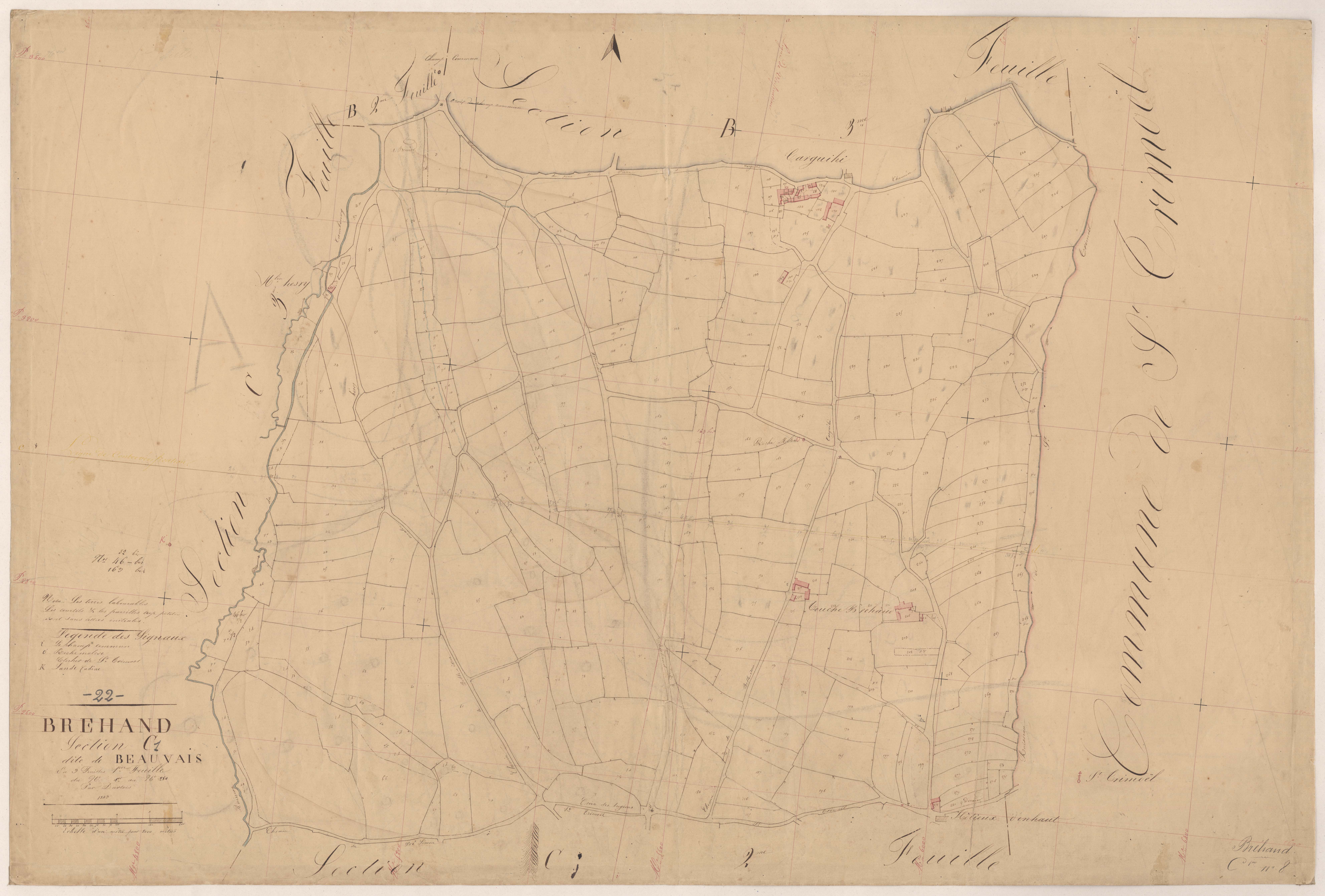 Bréhand - Section C, 1re feuille