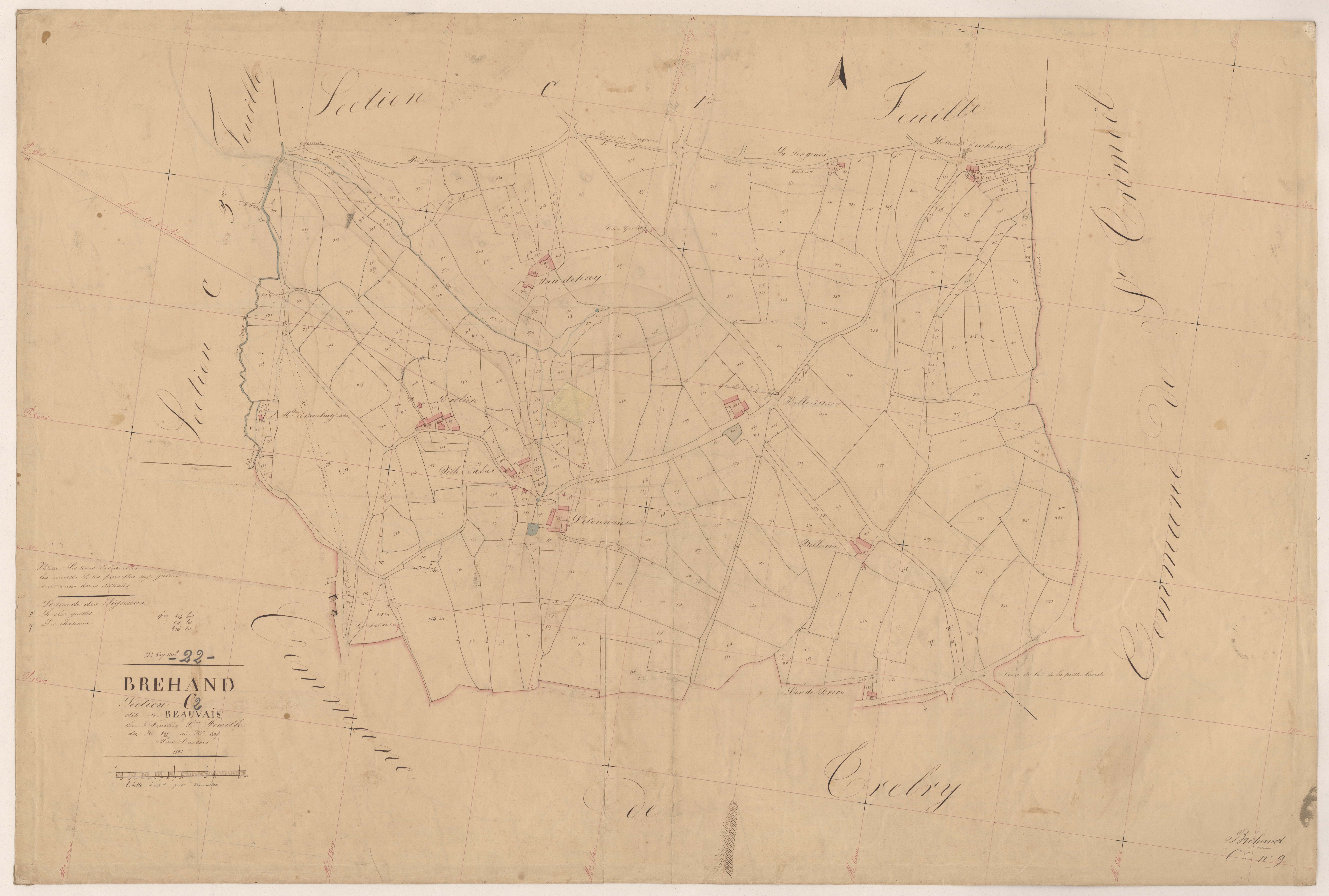 Bréhand - Section C, 2e feuille