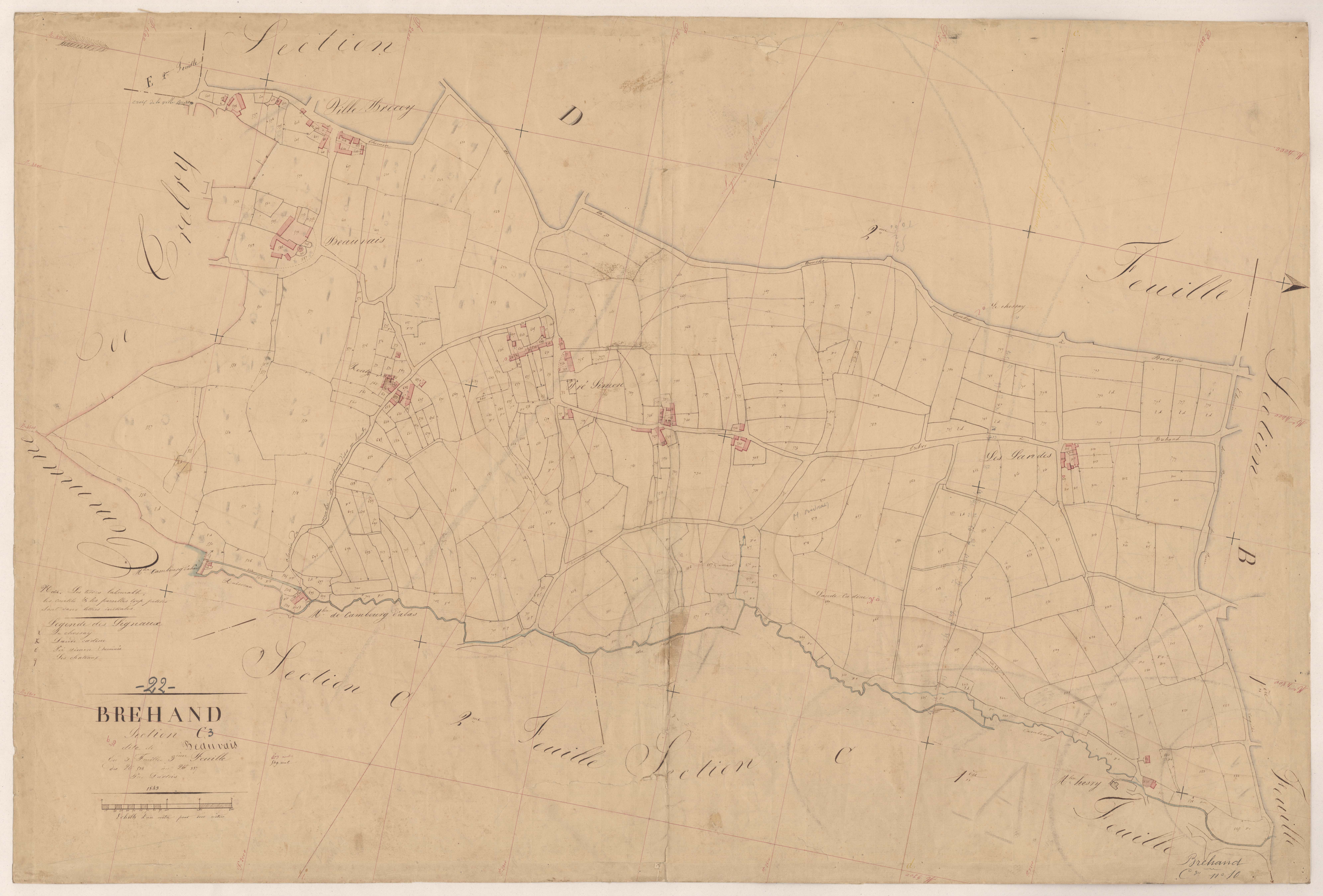 Bréhand - Section C, 3e feuille