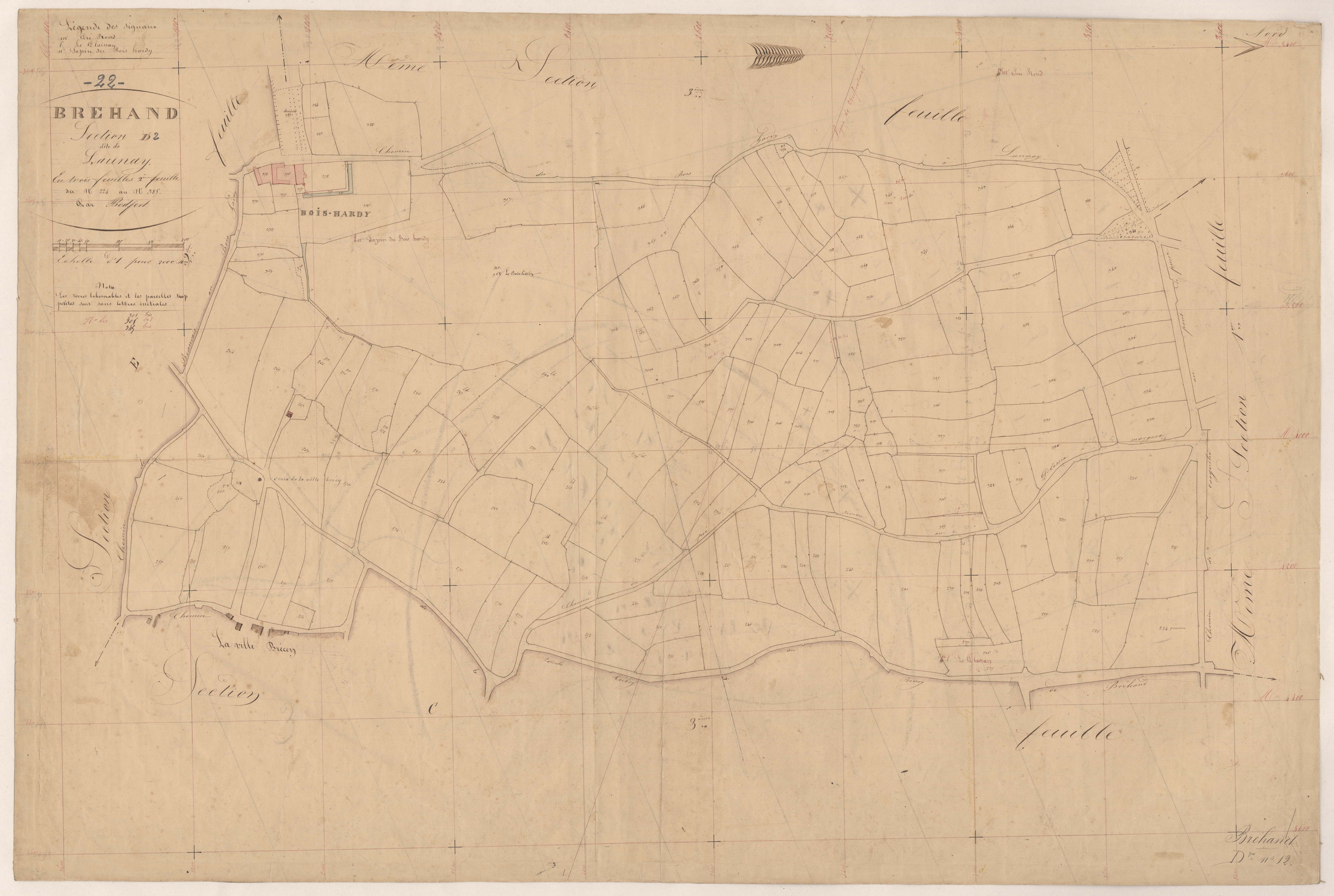 Bréhand - Section D, 2e feuille