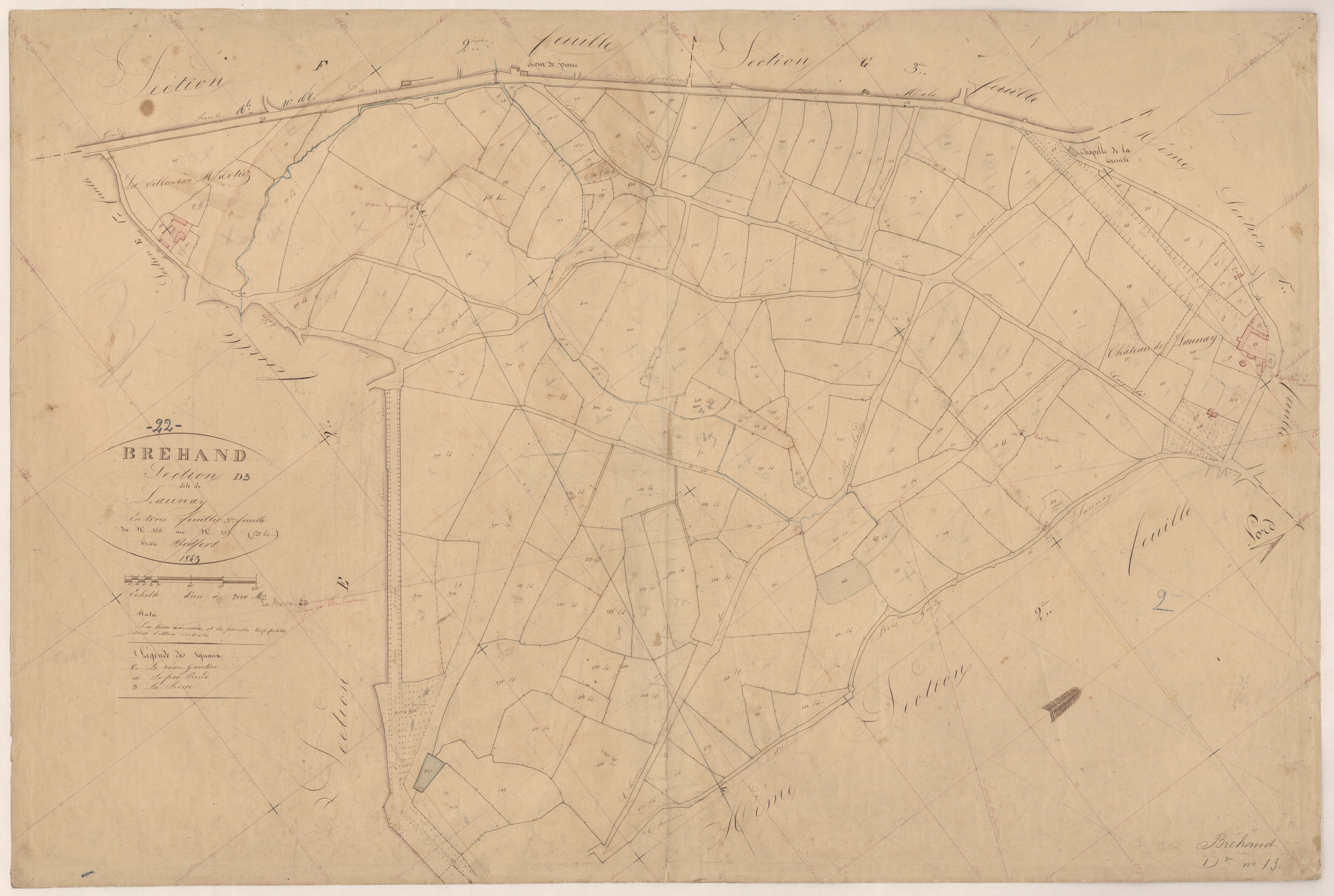 Bréhand - Section D, 3e feuille