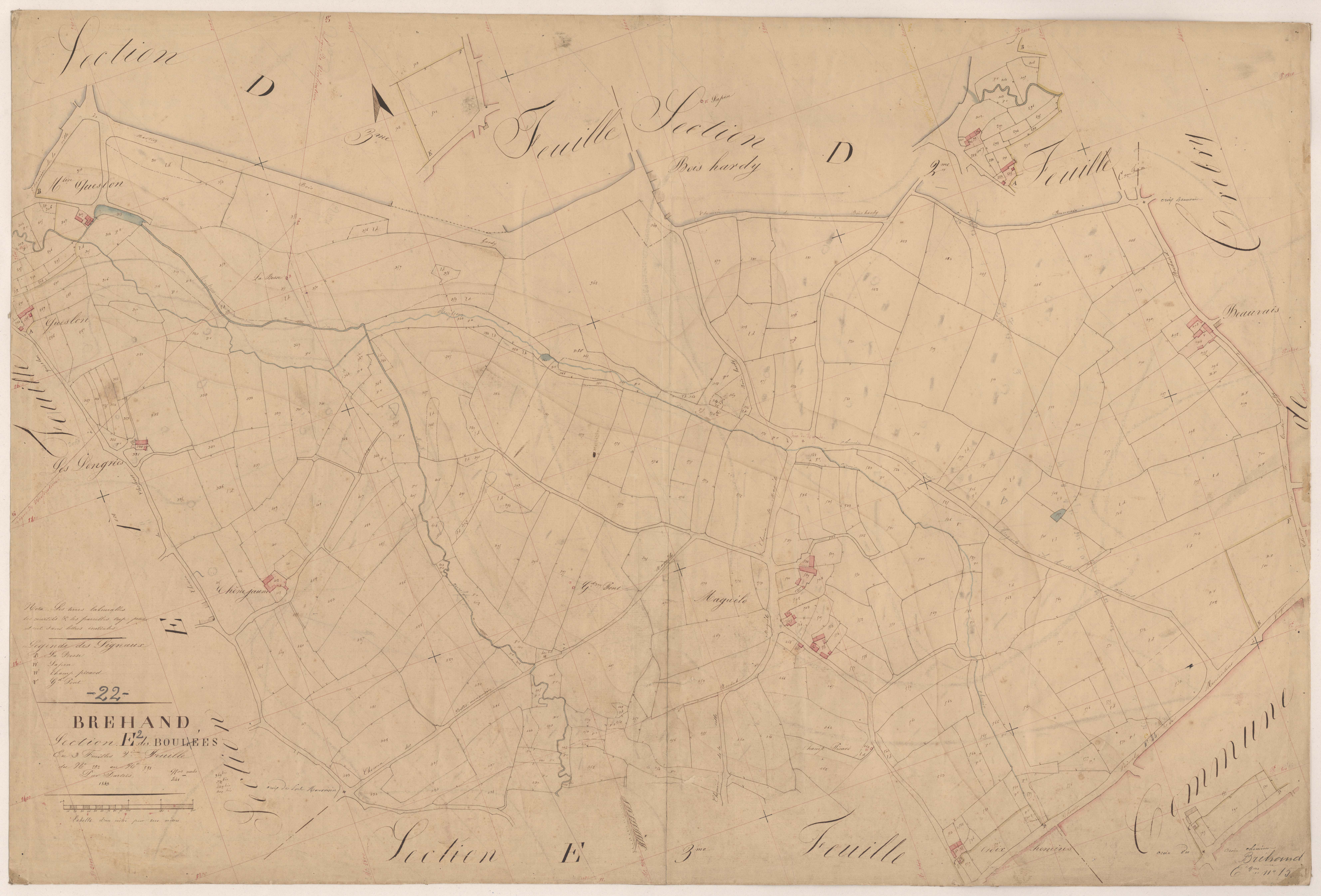 Bréhand - Section E, 2e feuille