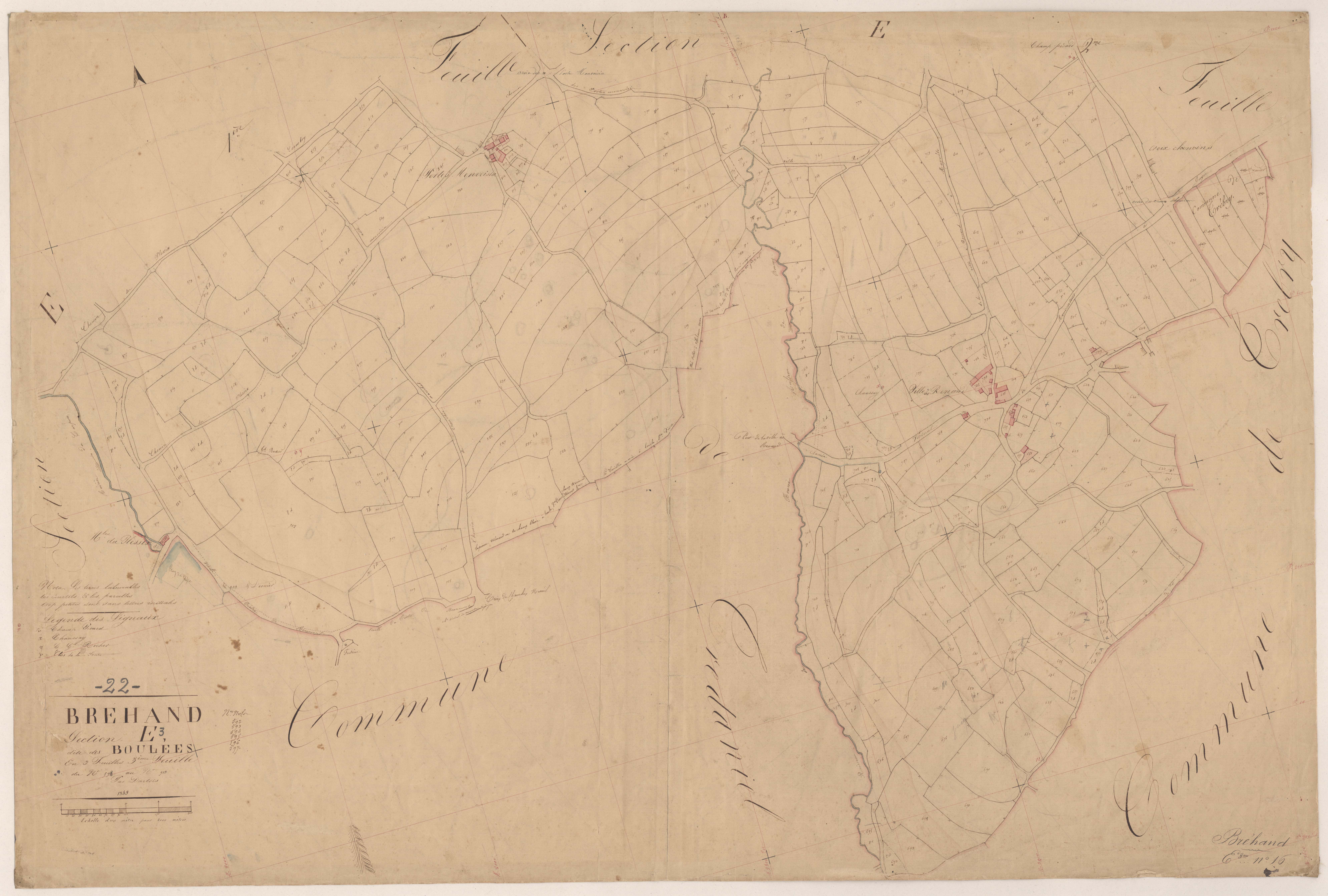 Bréhand - Section E, 3e feuille