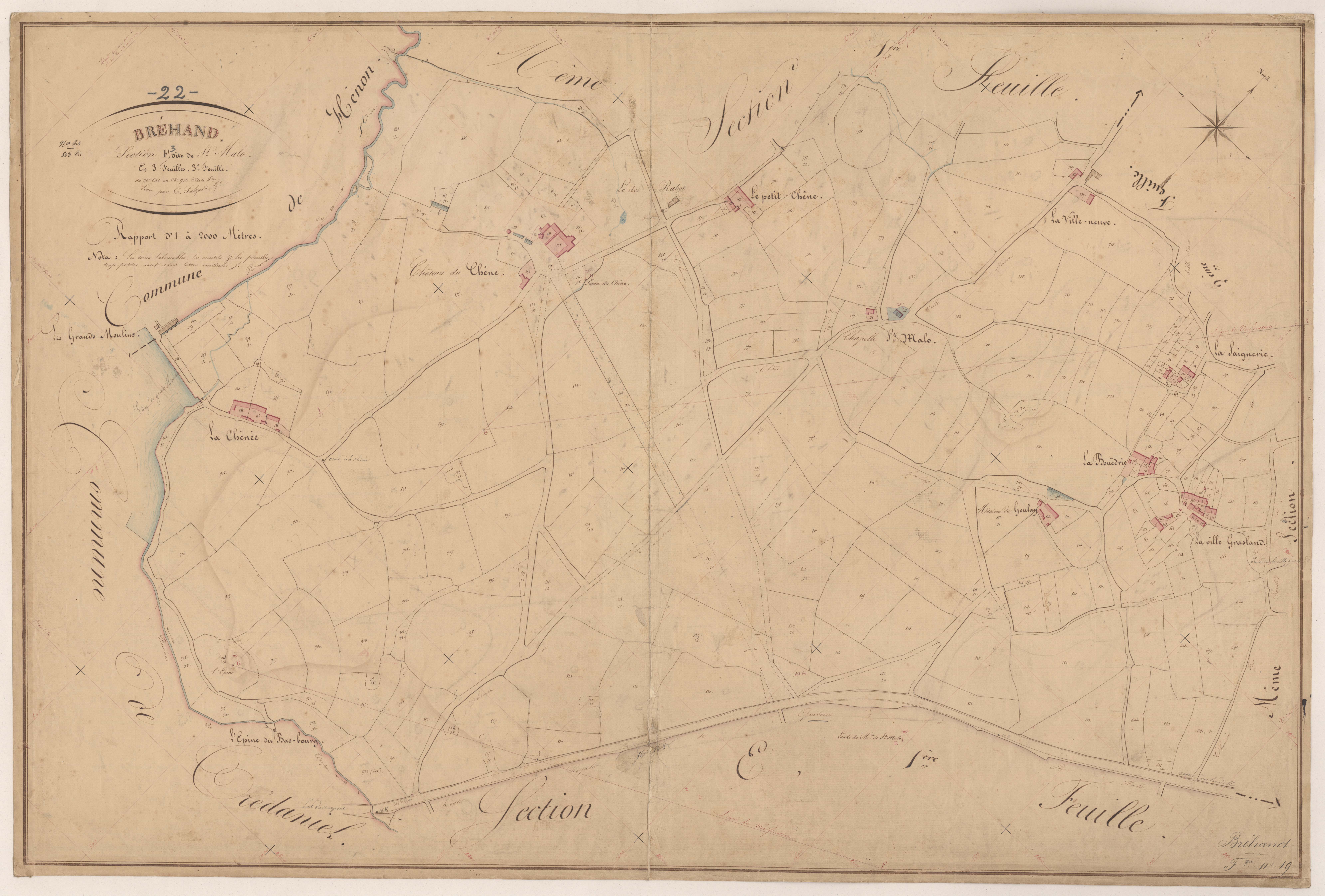 Bréhand - Section F, 3e feuille