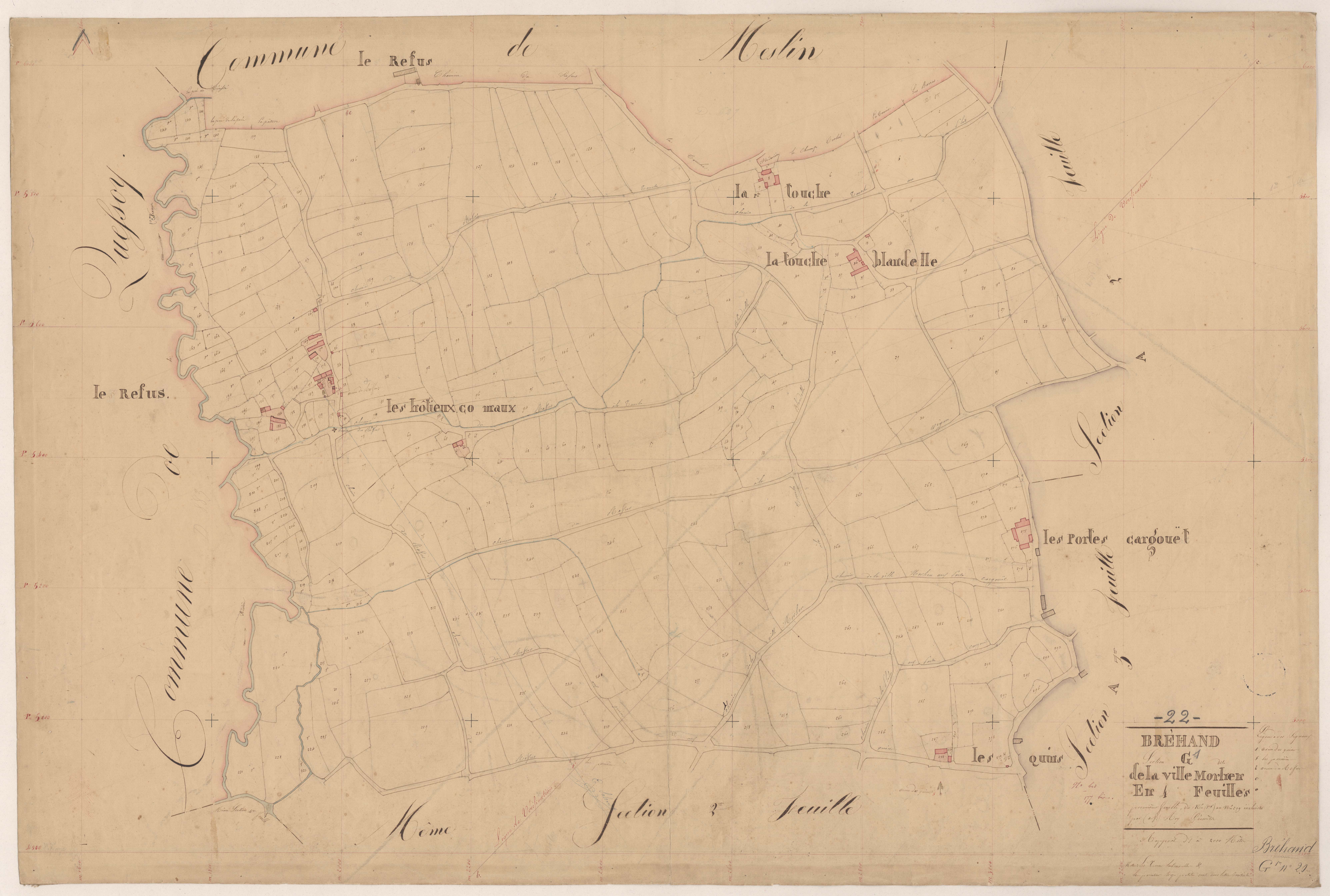 Bréhand - Section G, 1re feuille