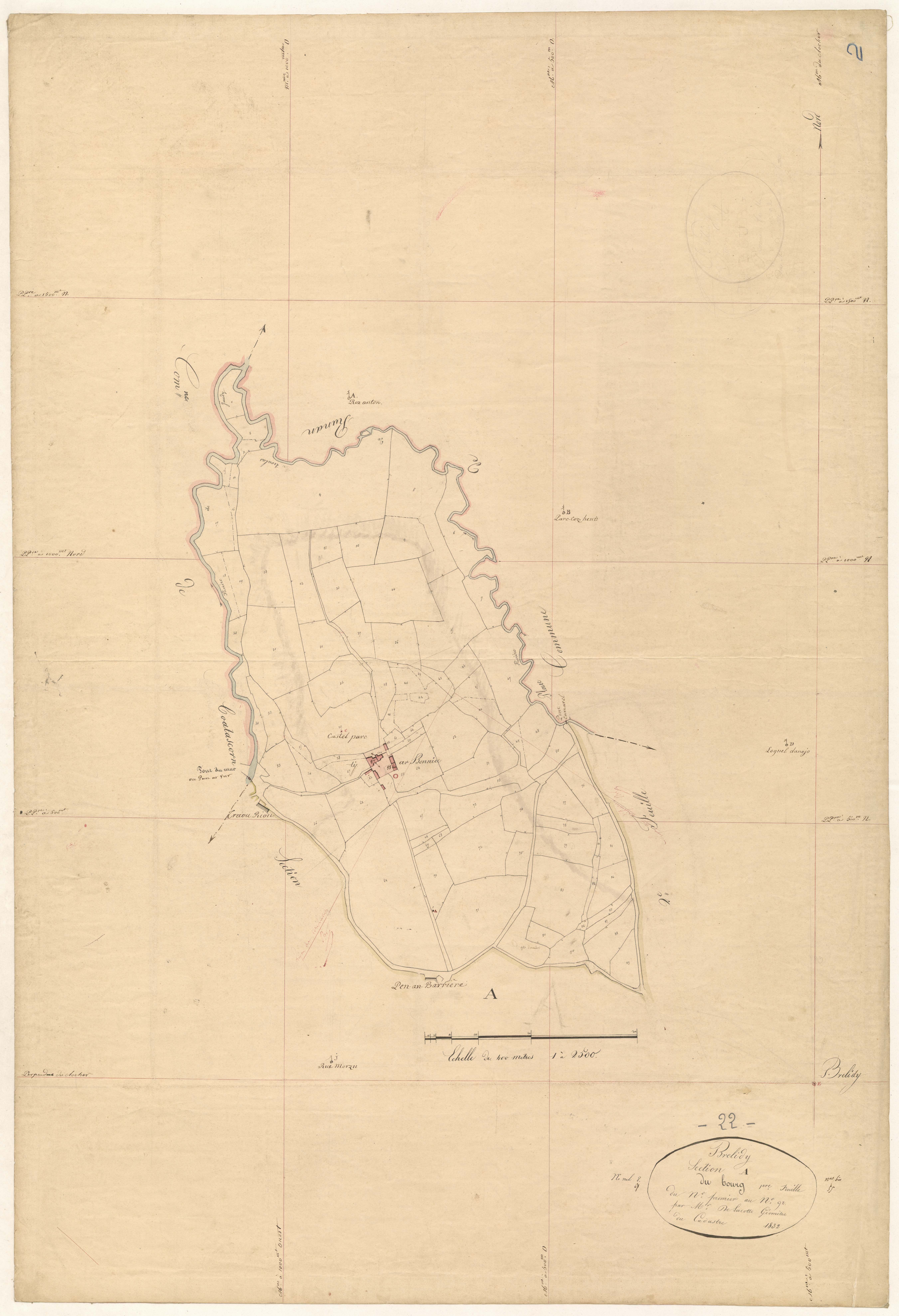 Brélidy - Section A, 1re feuille