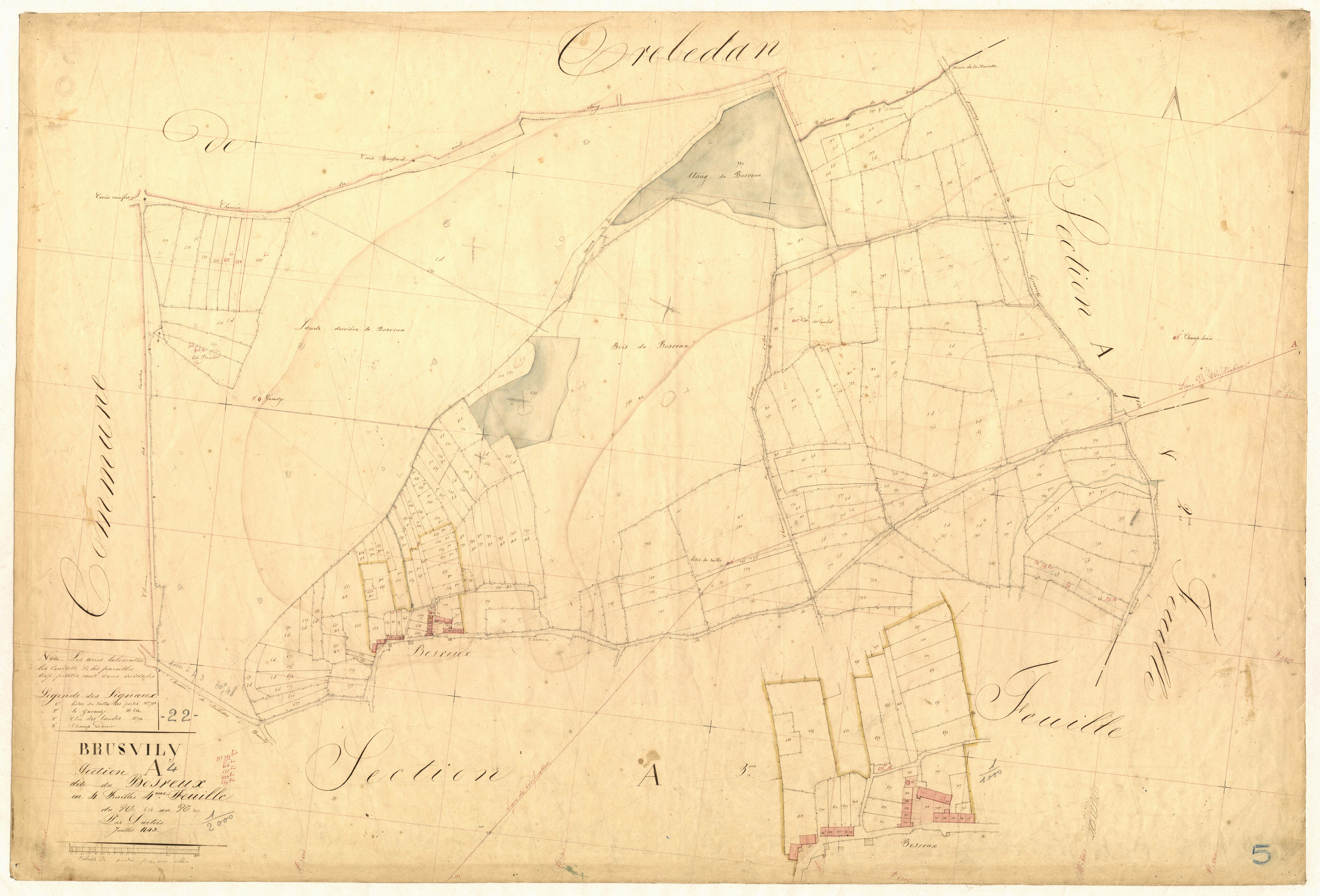 Brusvily - Section A, 4e feuille