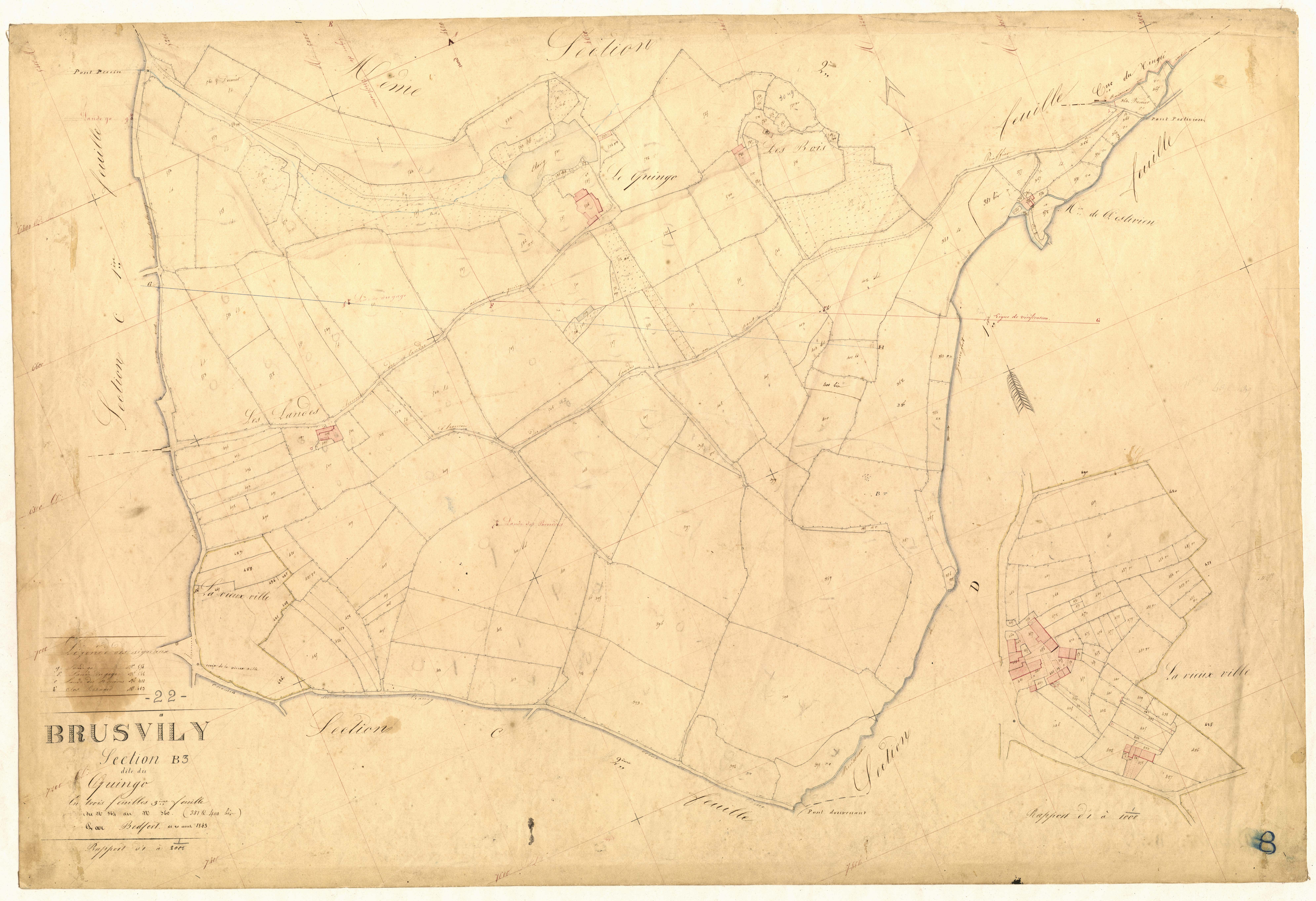 Brusvily - Section B, 3e feuille
