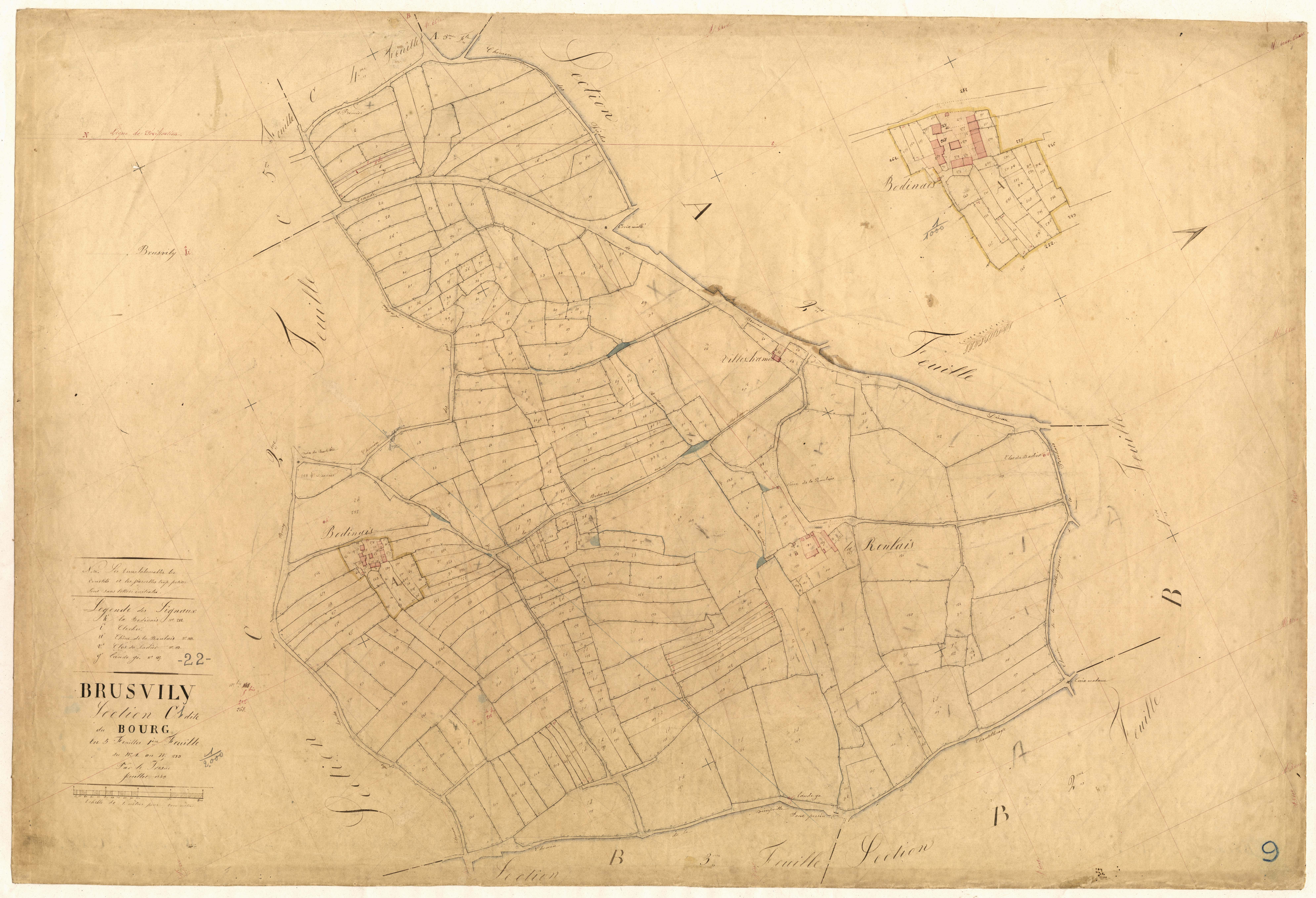 Brusvily - Section C, 1re feuille