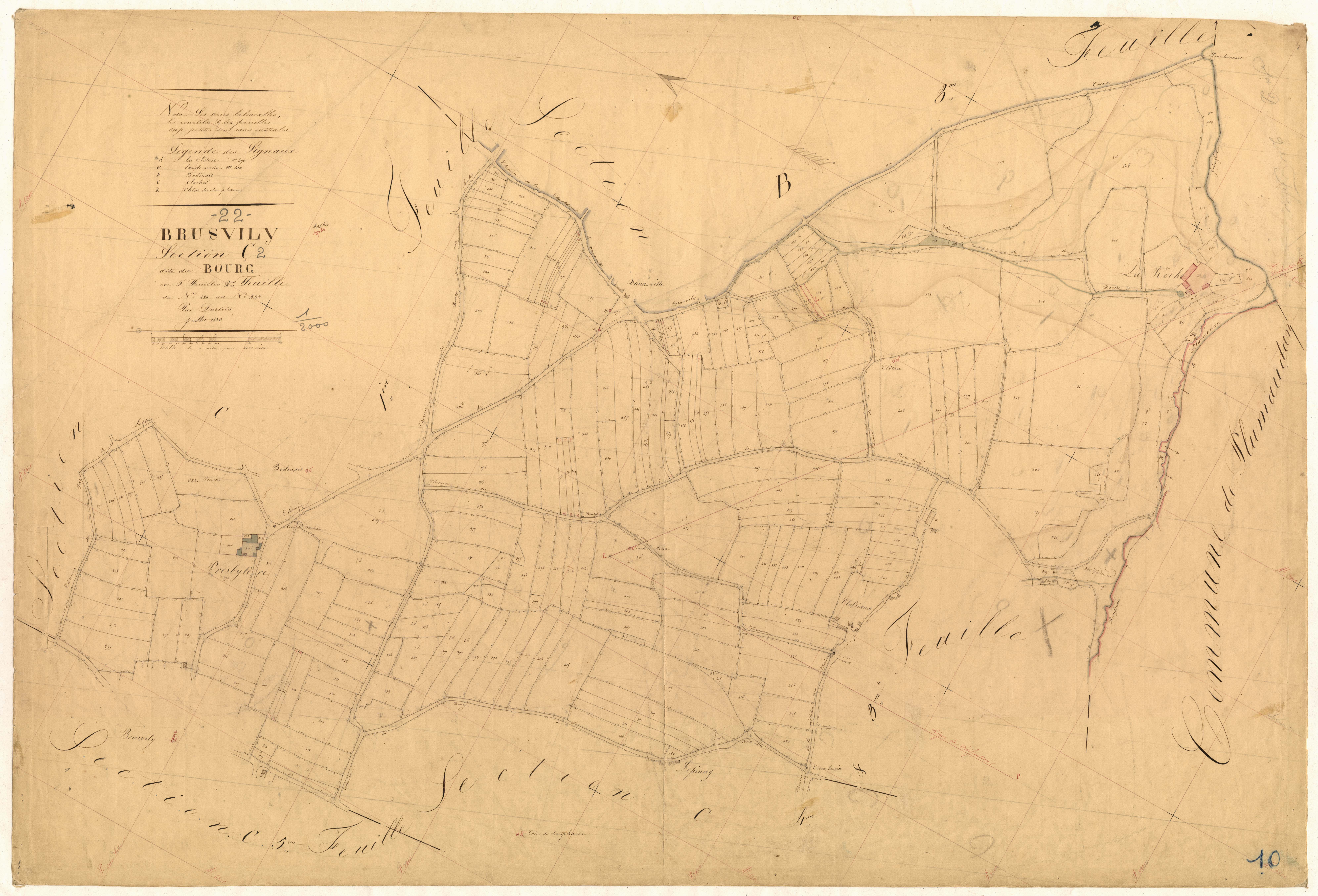 Brusvily - Section C, 2e feuille