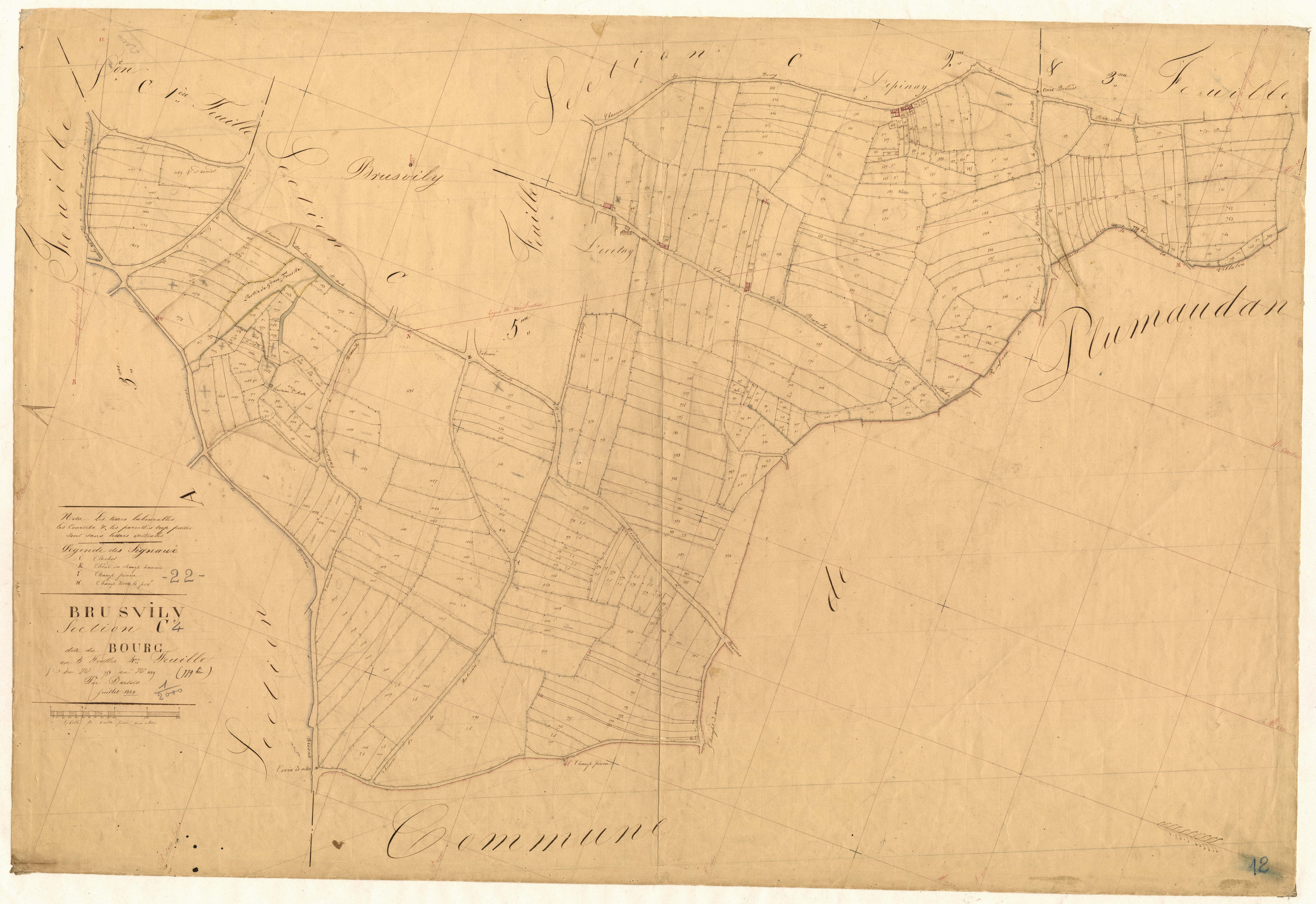 Brusvily - Section C, 4e feuille
