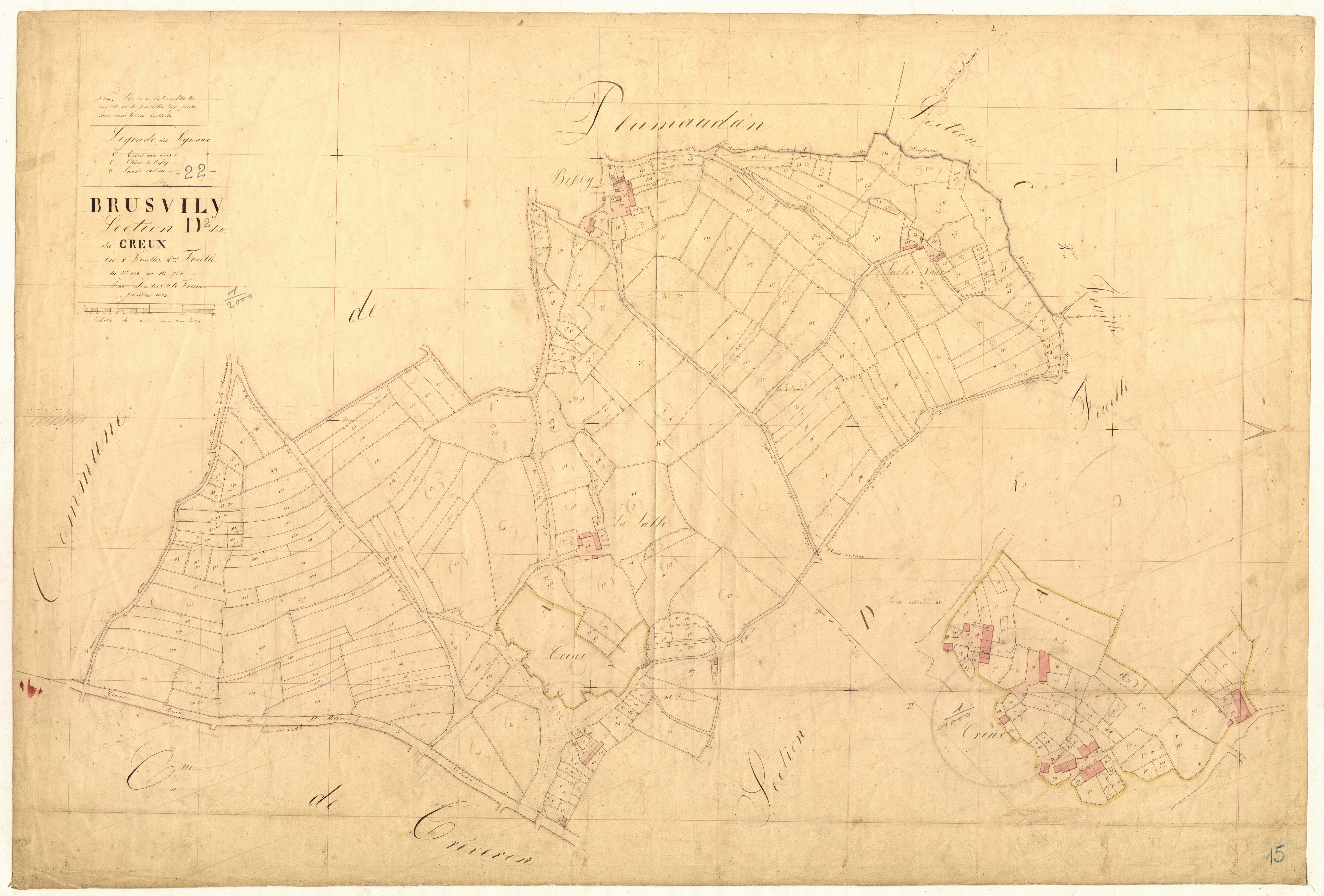 Brusvily - Section D, 2e feuille