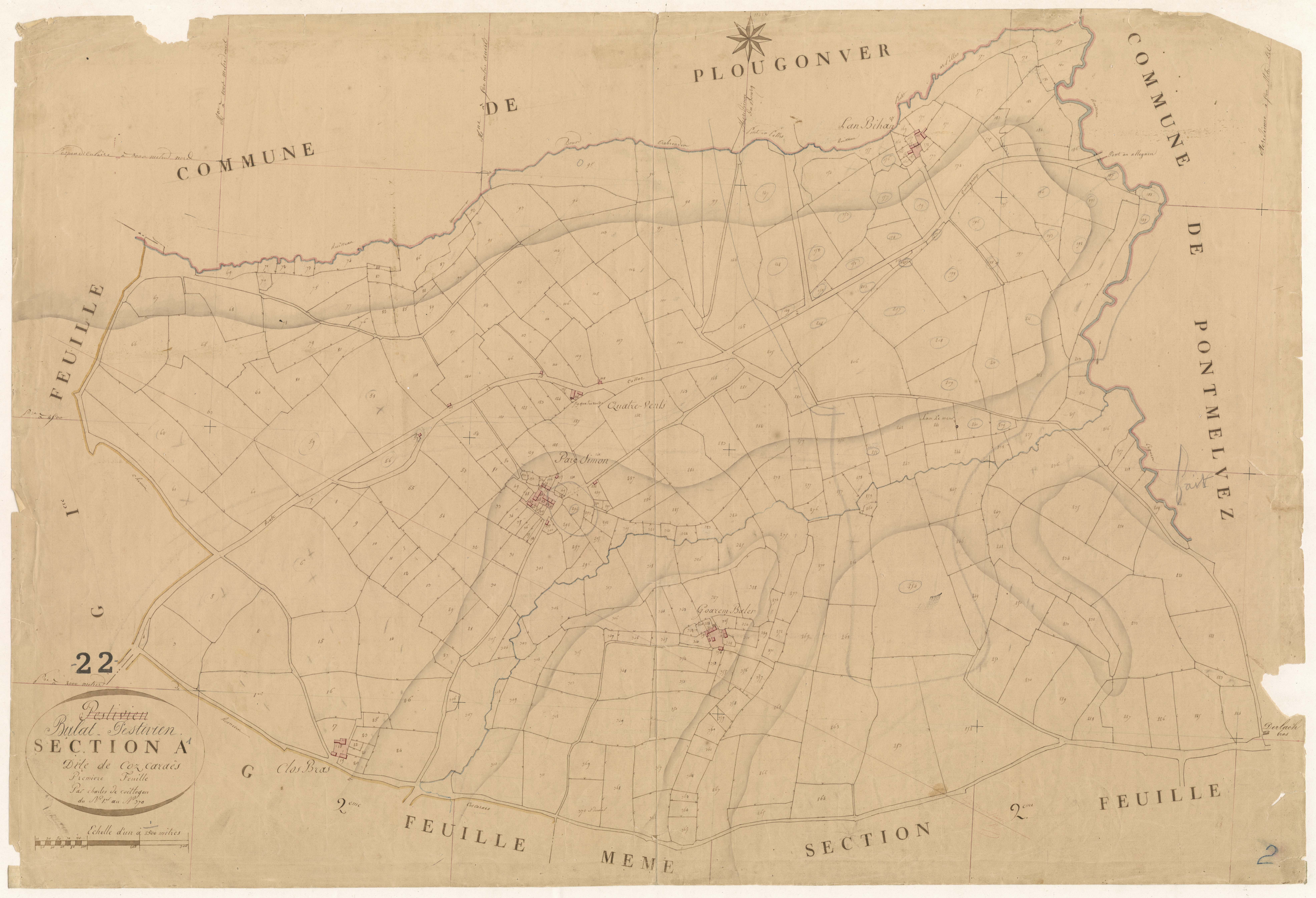 Bulat-Pestivien - Section A, 1re feuille