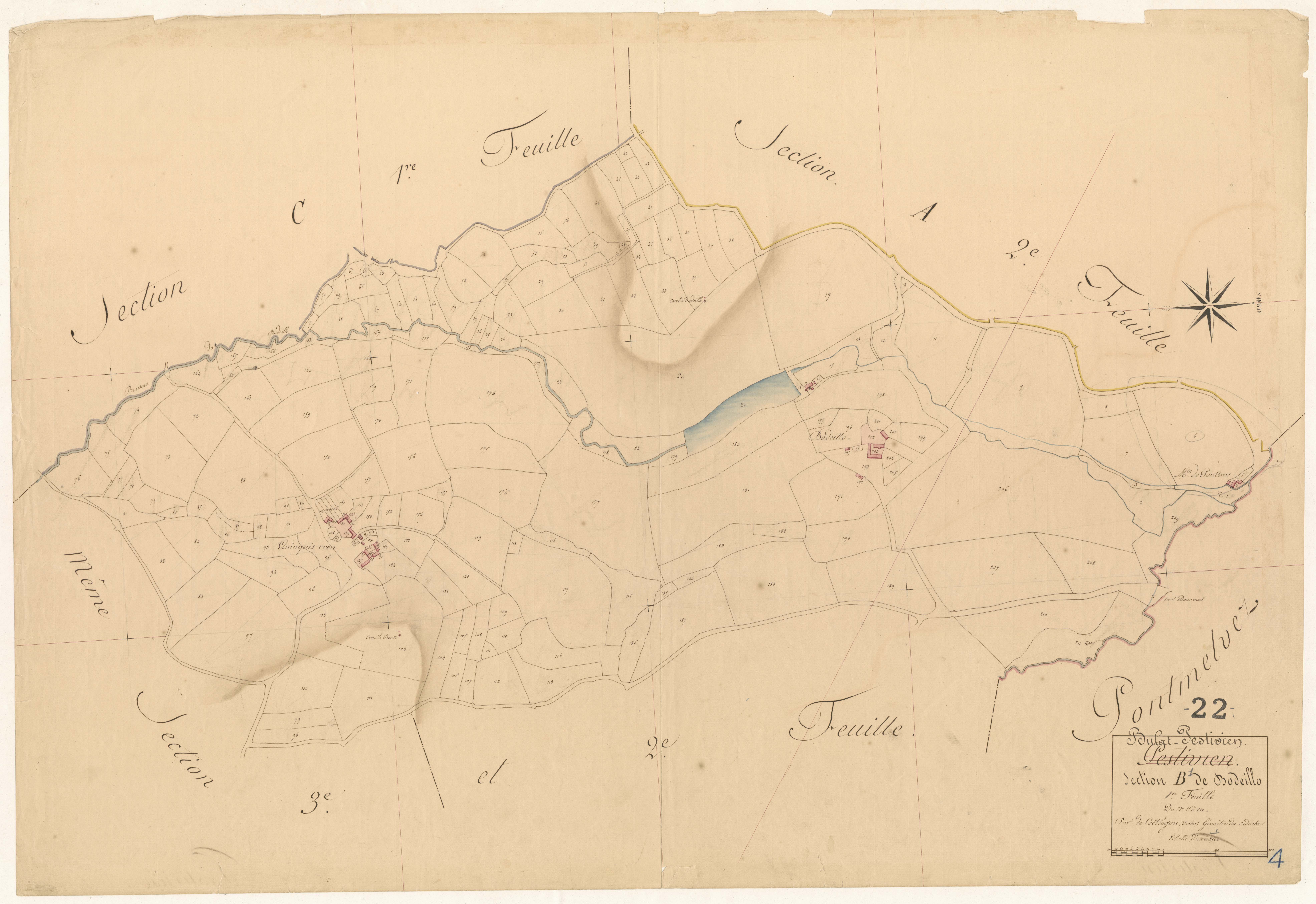 Bulat-Pestivien - Section B, 1re et 2e feuilles