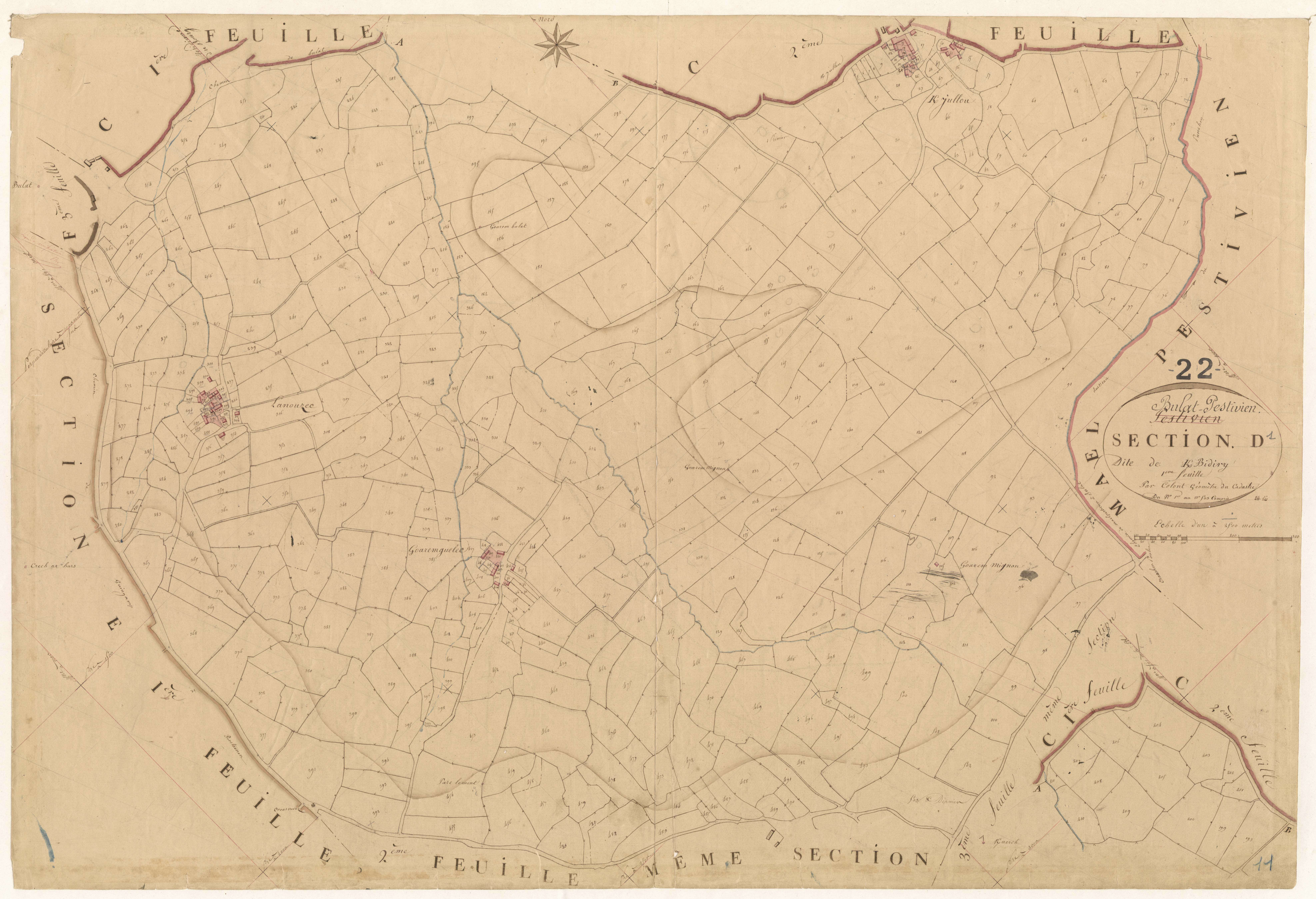 Bulat-Pestivien - Section D, 1re feuille