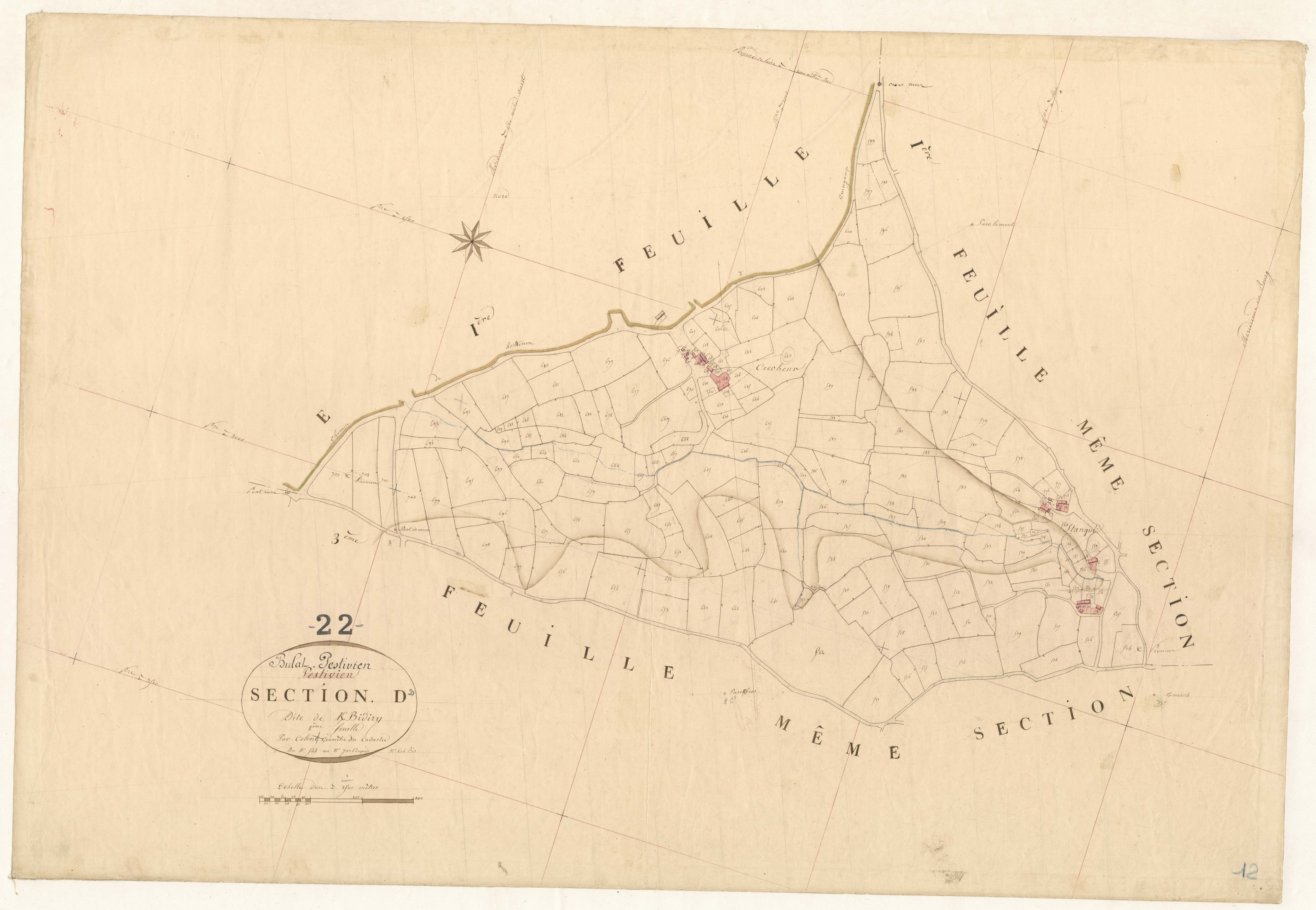 Bulat-Pestivien - Section D, 2e feuille