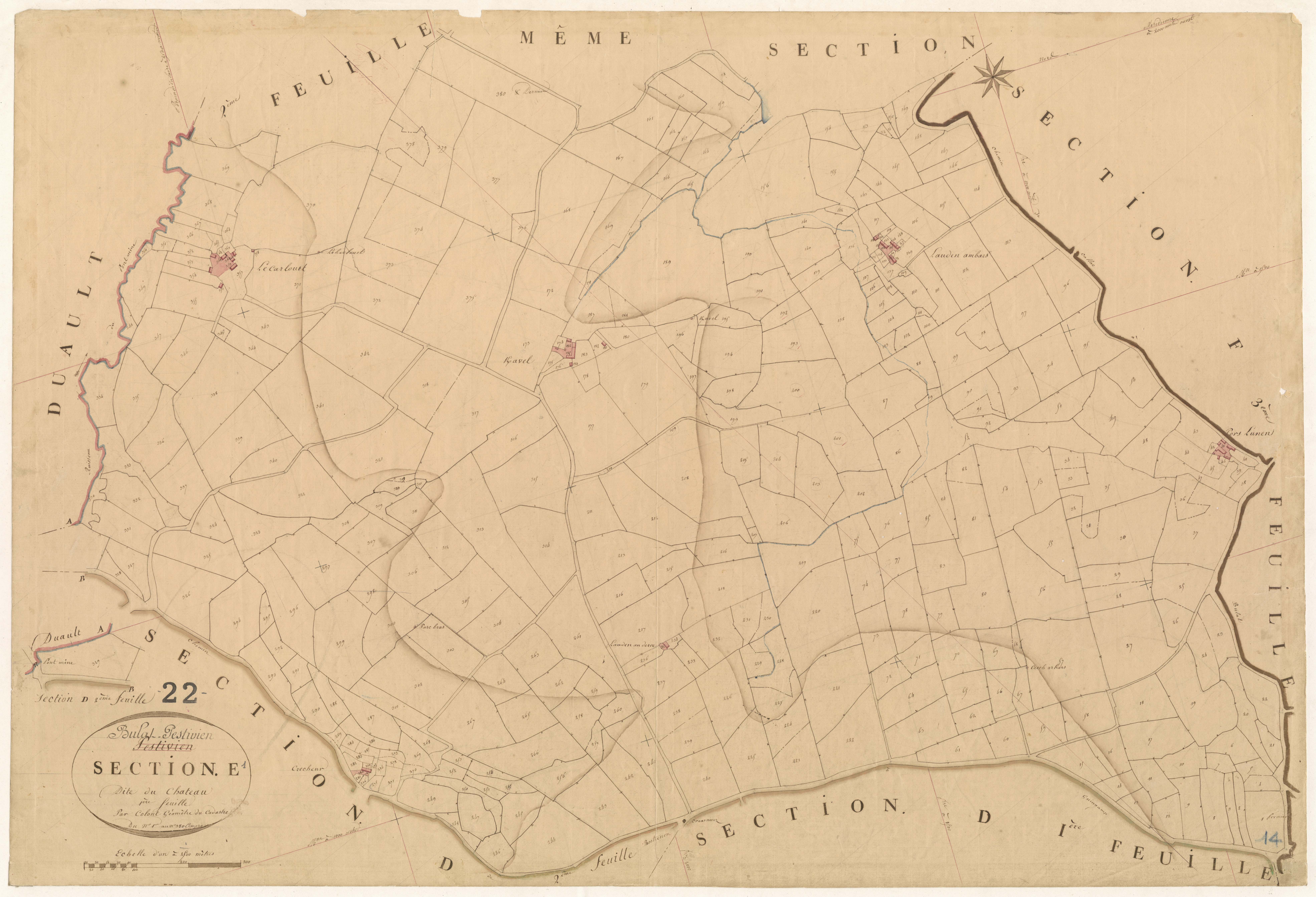 Bulat-Pestivien - Section E, 1re feuille