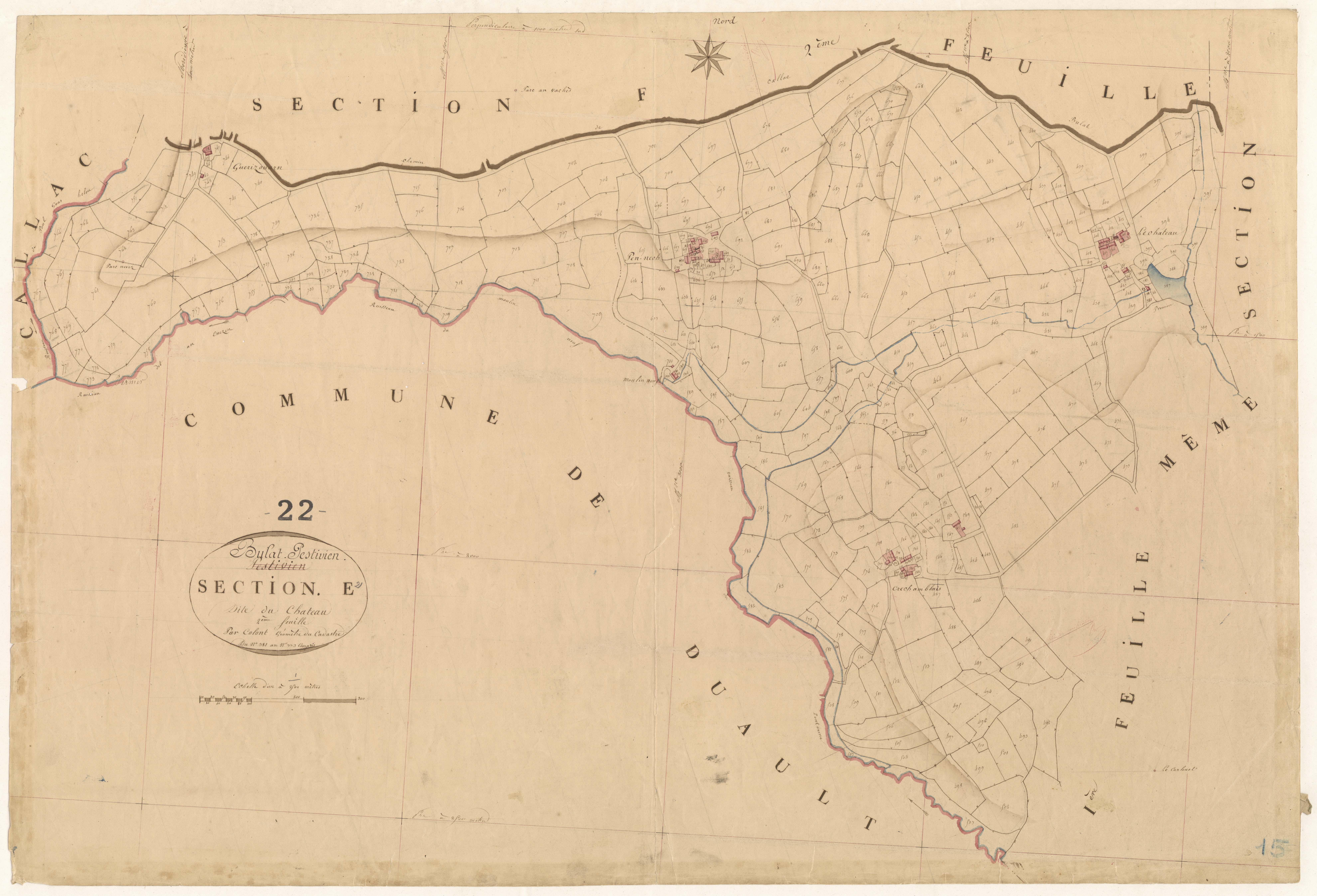 Bulat-Pestivien - Section E, 2e feuille