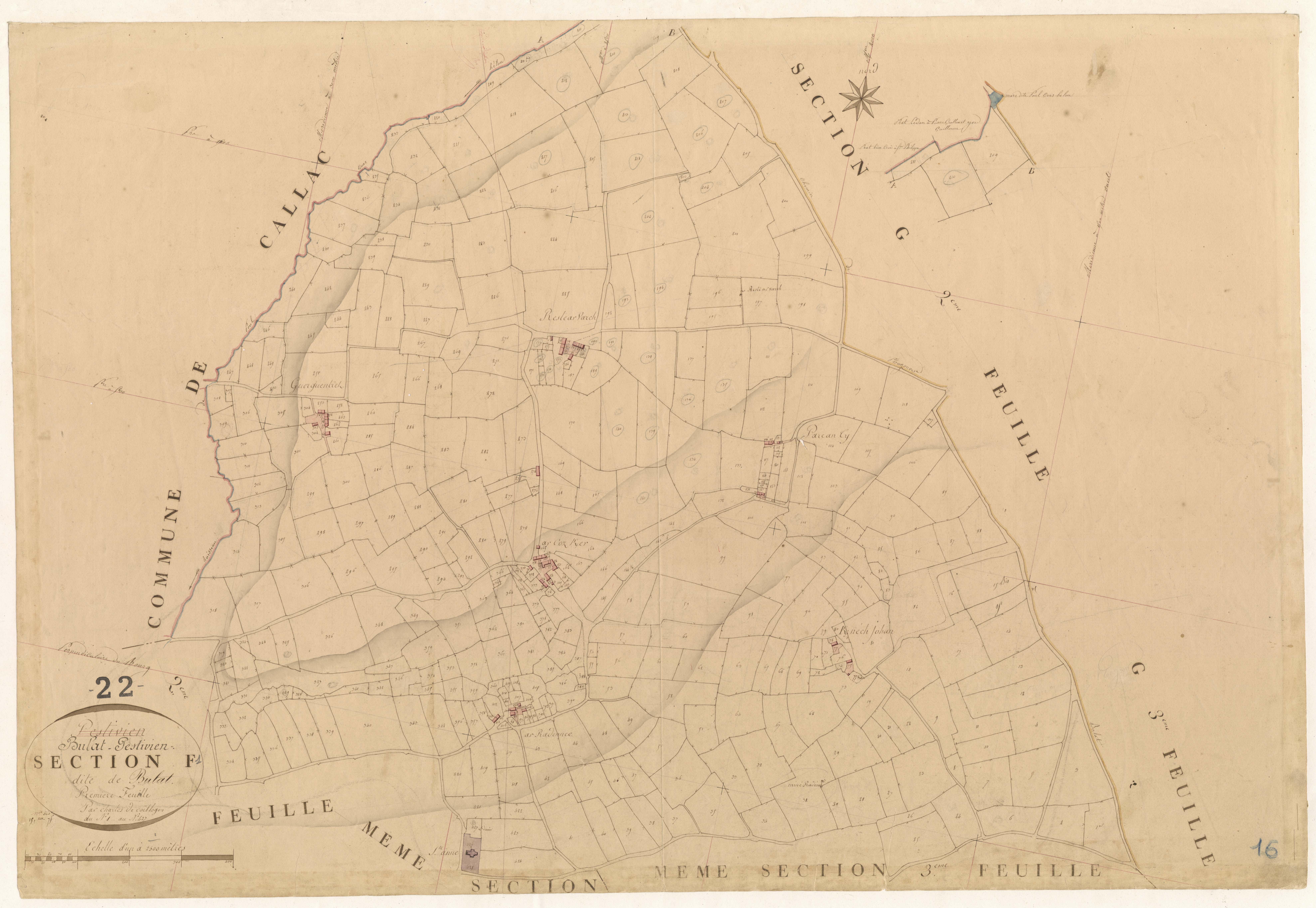 Bulat-Pestivien - Section F, 1re feuille