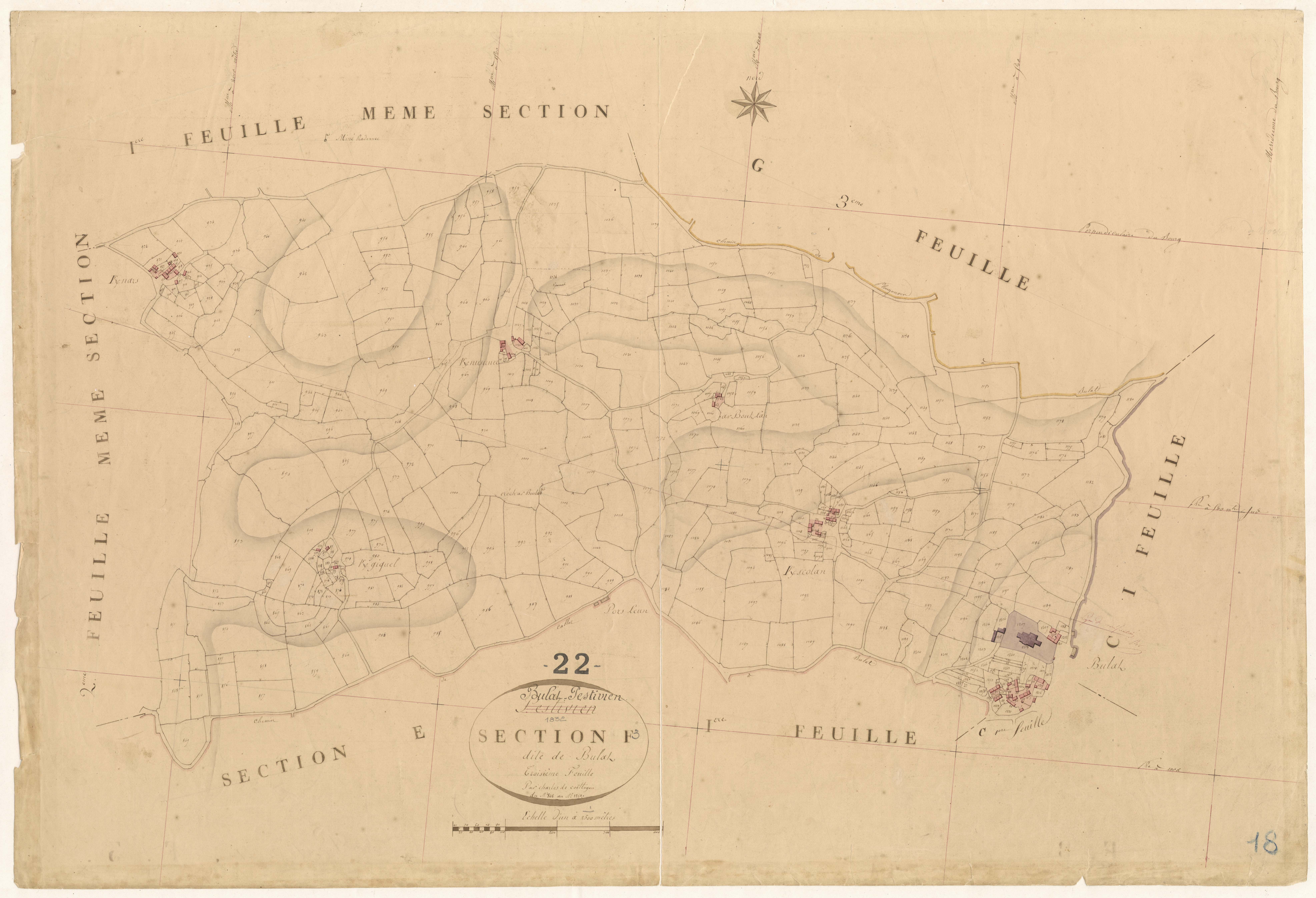 Bulat-Pestivien - Section F, 3e feuille