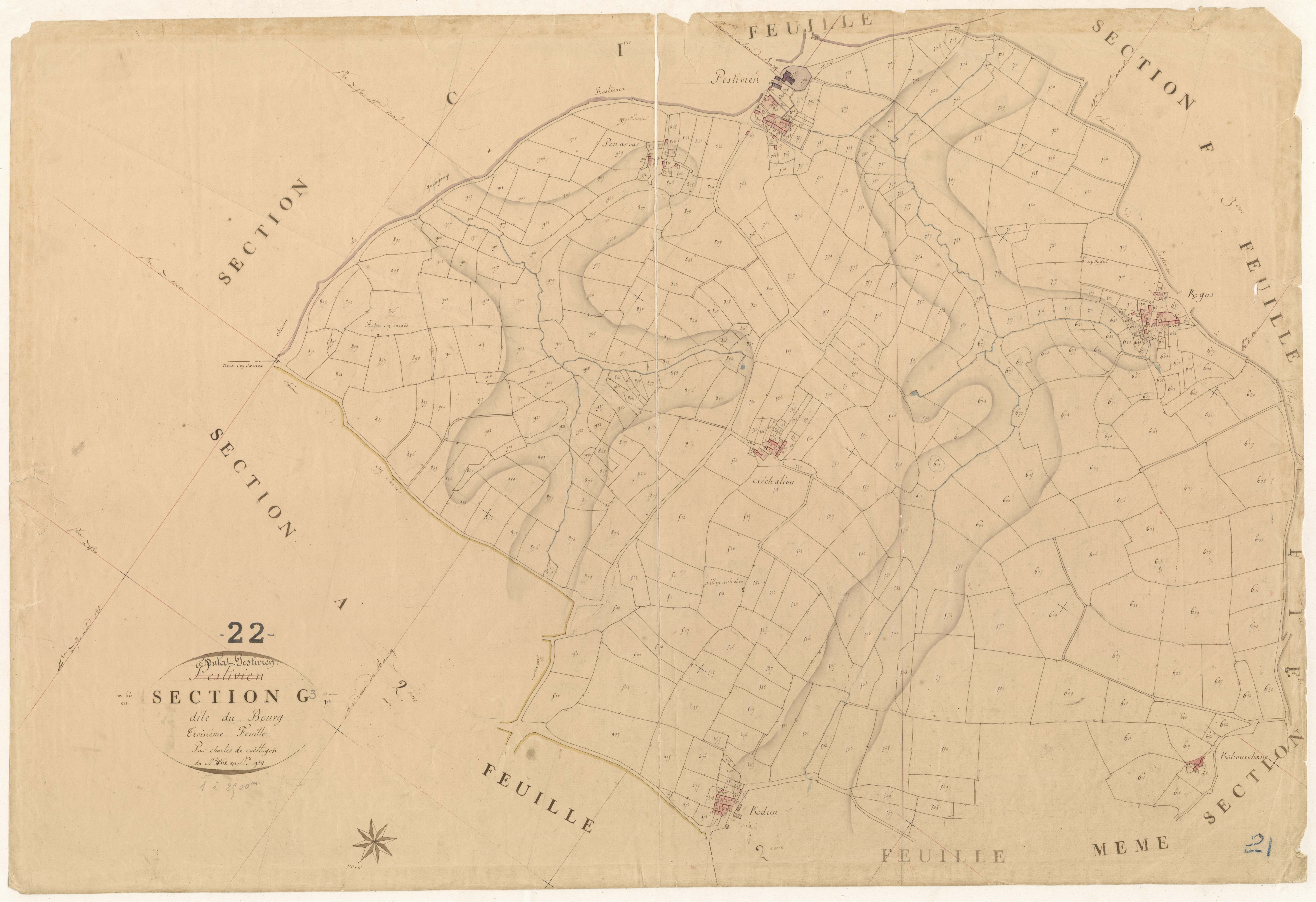 Bulat-Pestivien - Section G, 3e feuille