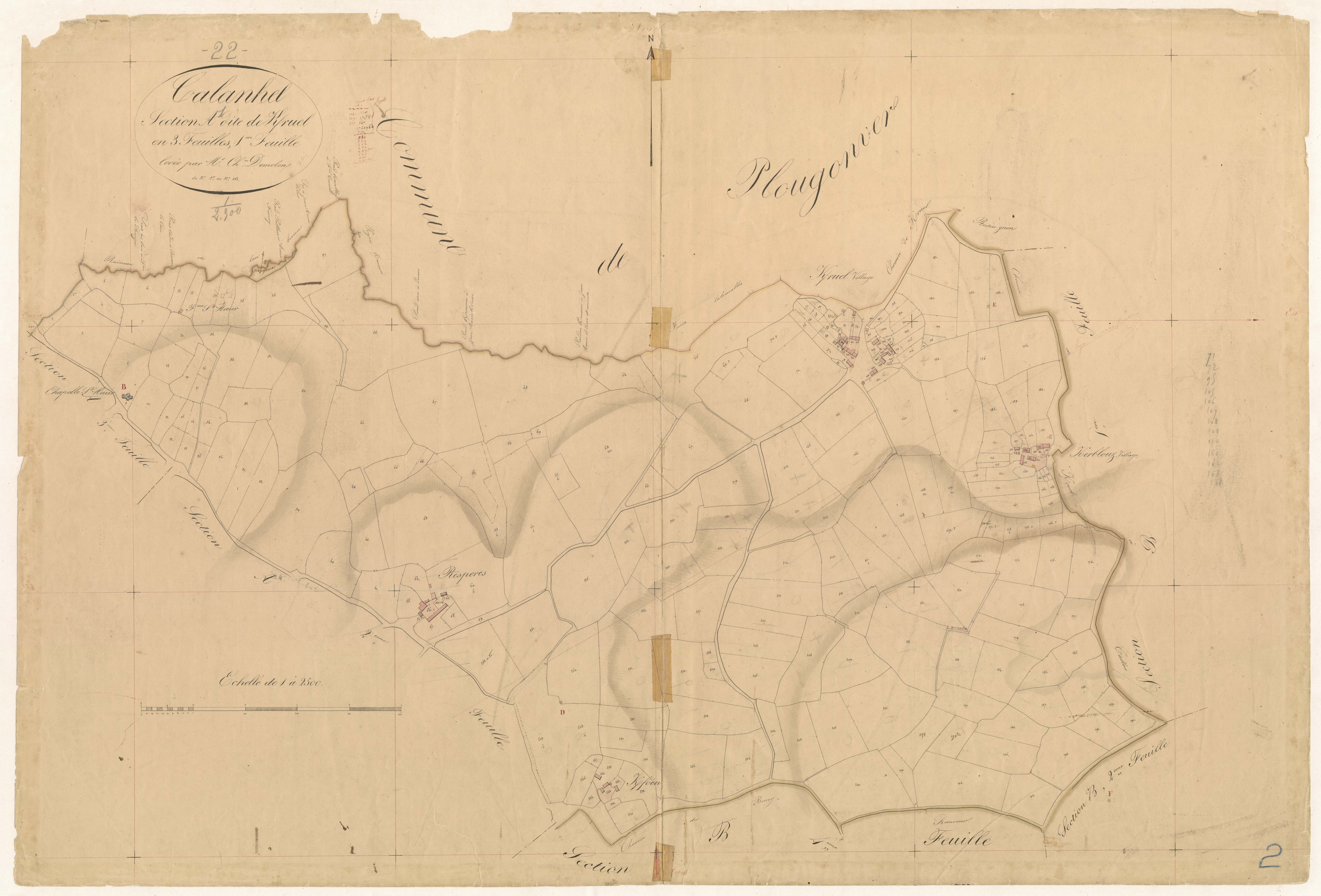 Calanhel - Section A, 1re feuille