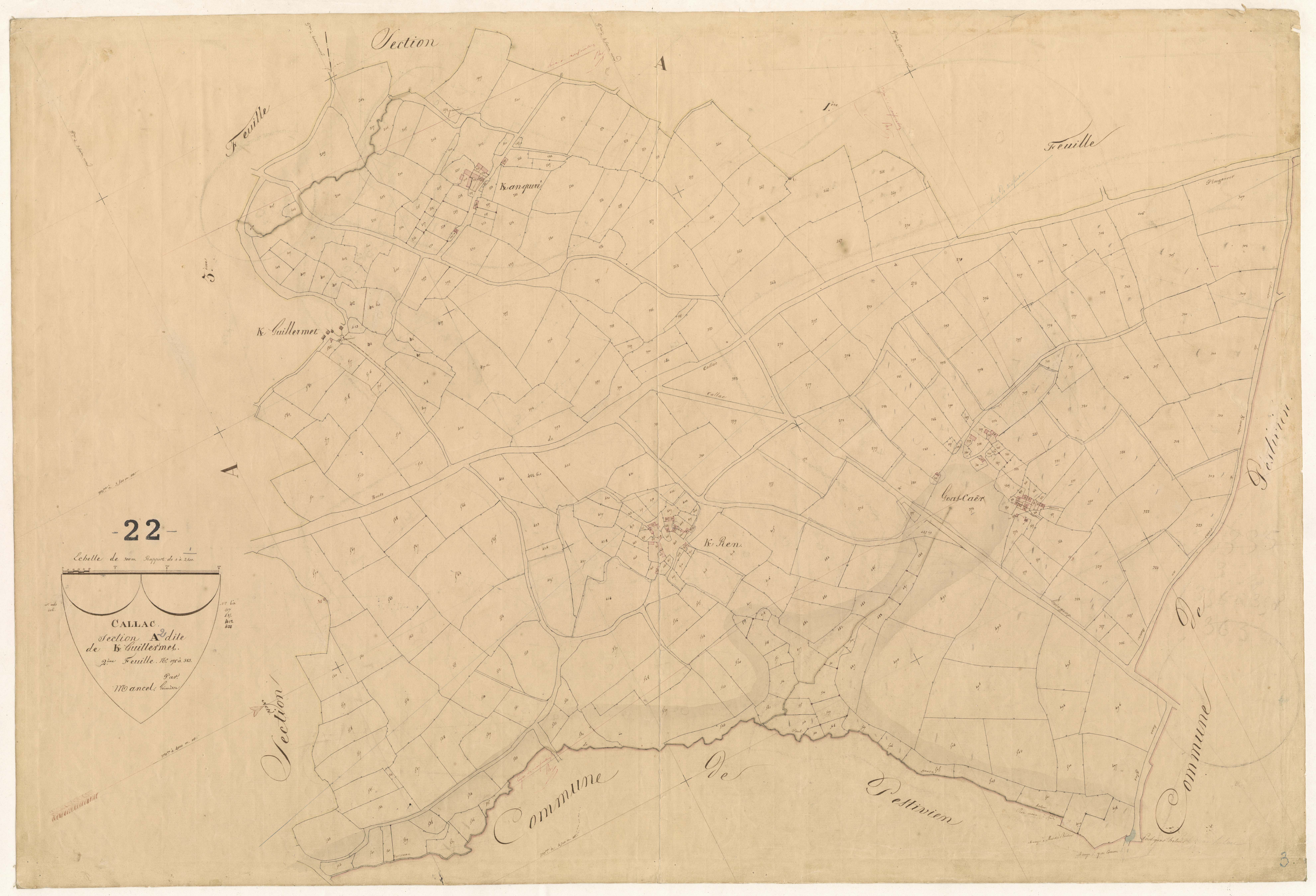 Callac - Section A, 2e feuille