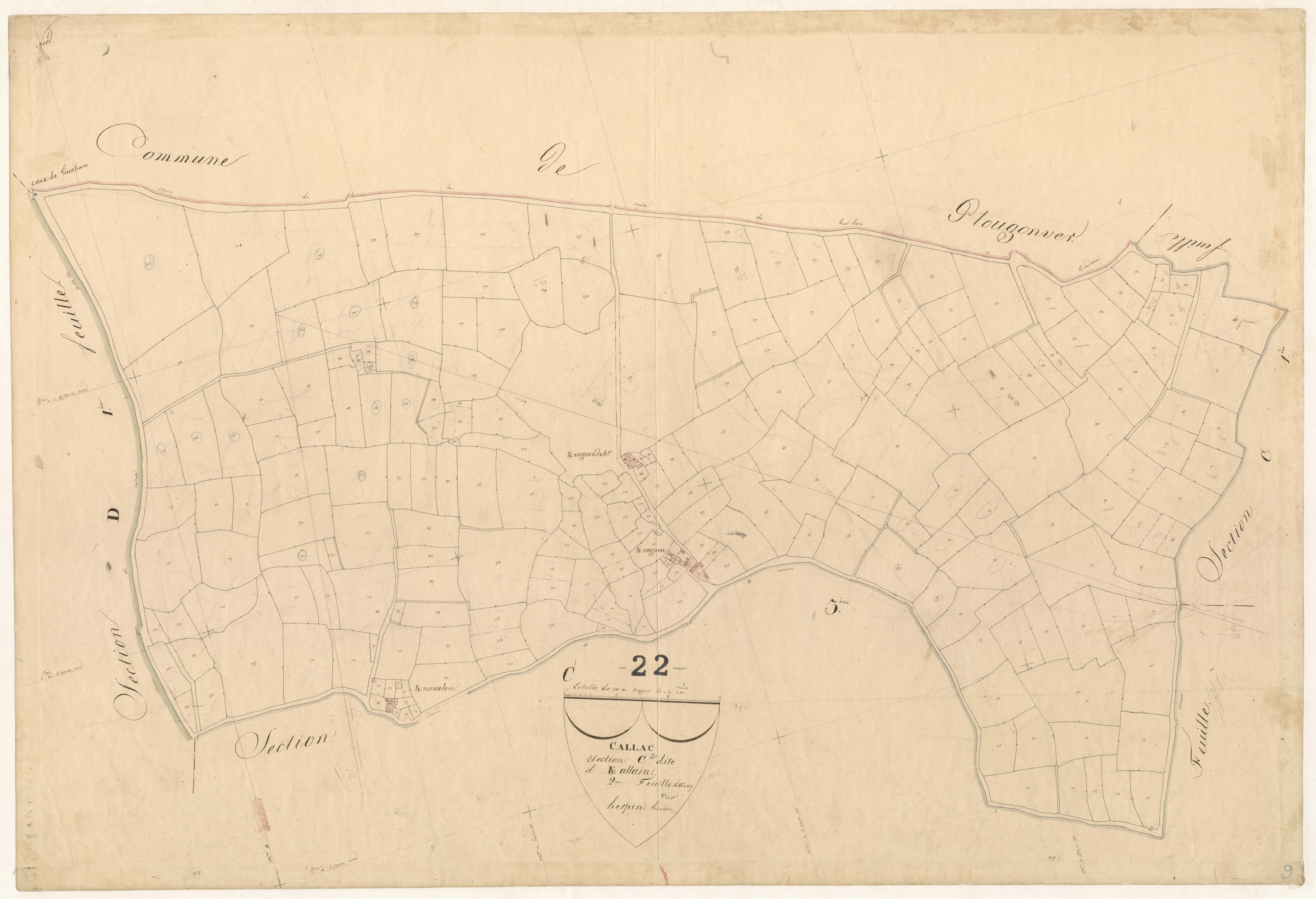 Callac - Section C, 2e feuille