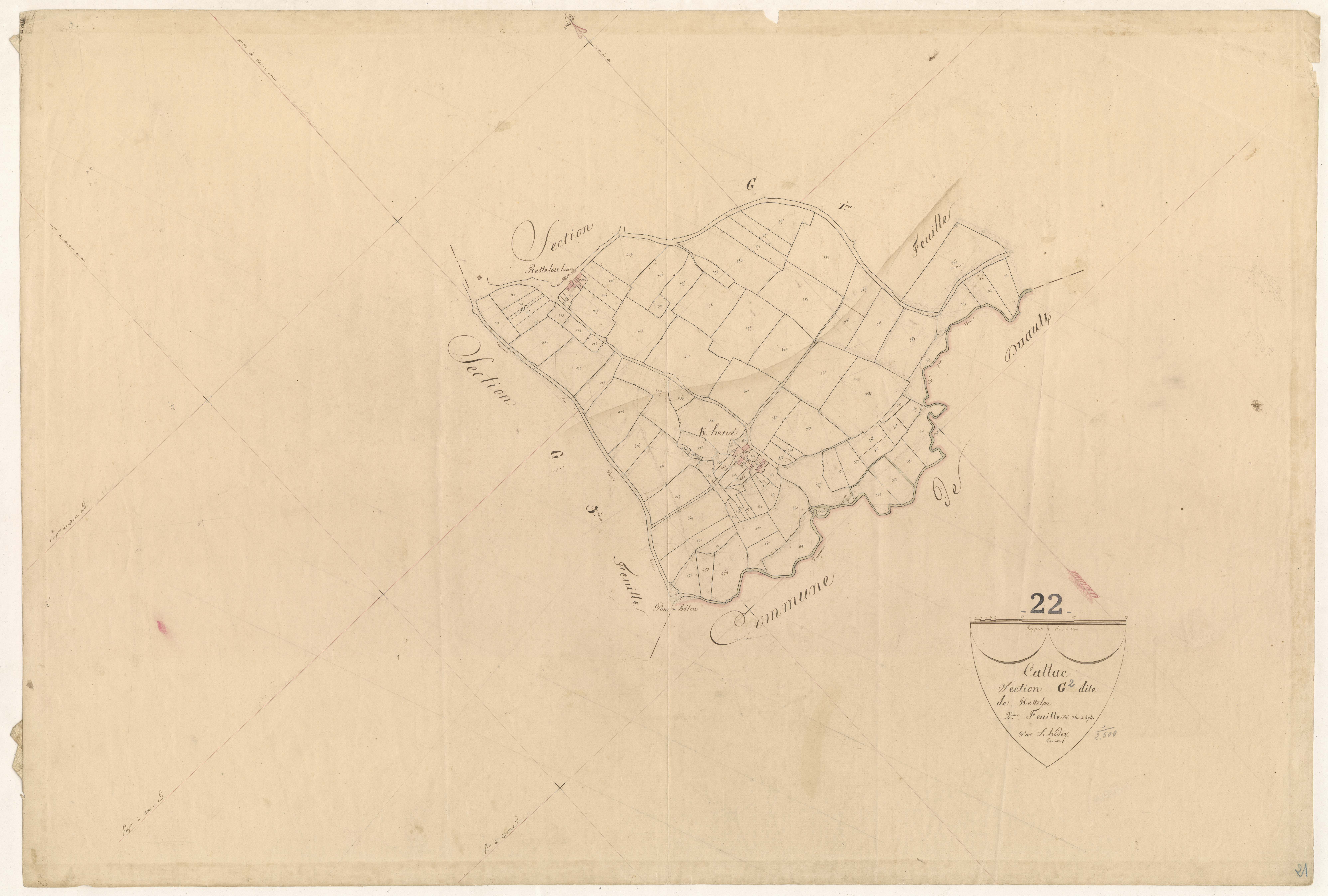 Callac - Section G, 2e feuille