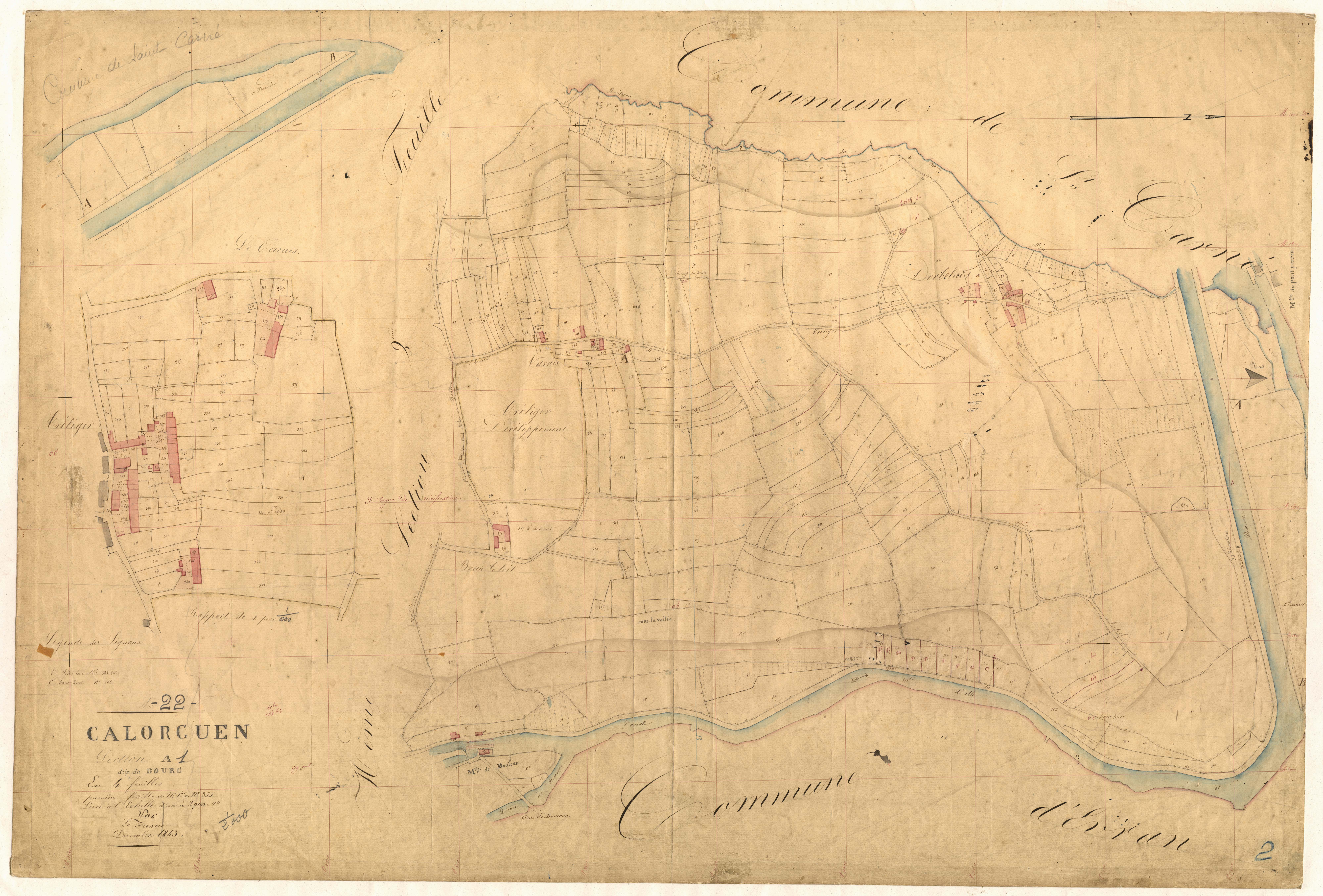 Calorguen - Section A, 1re feuille
