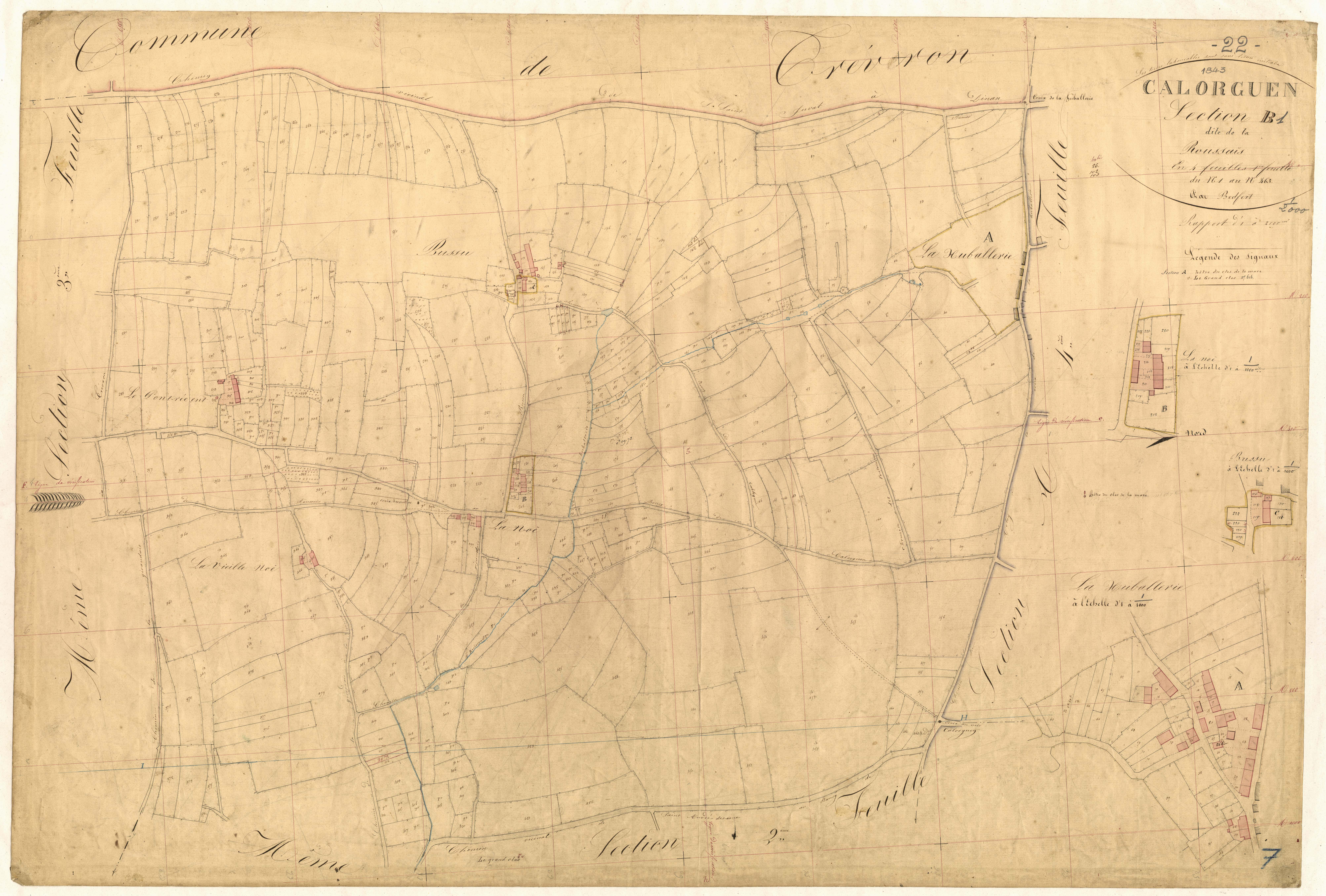 Calorguen - Section B, 1re feuille