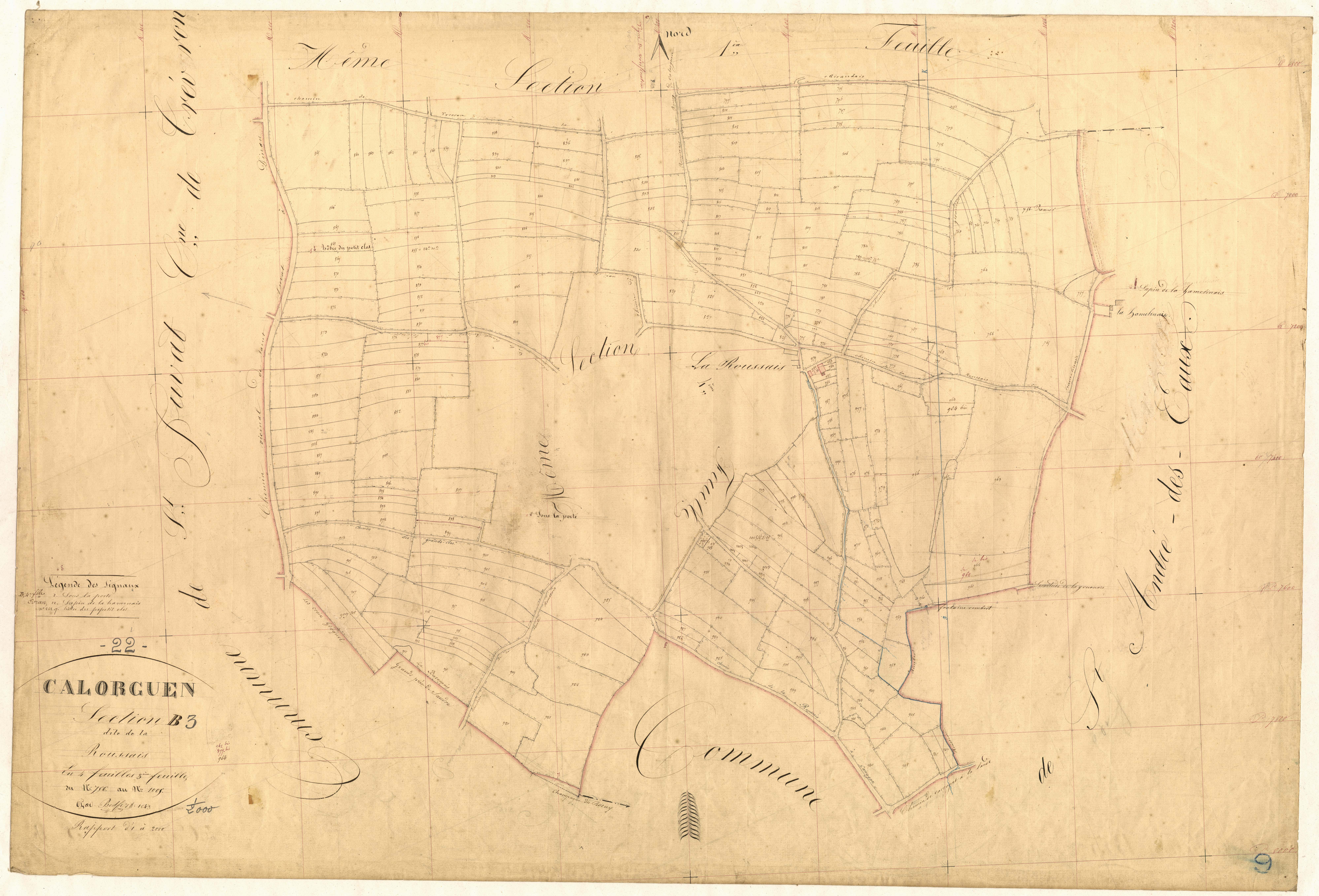 Calorguen - Section B, 3e feuille