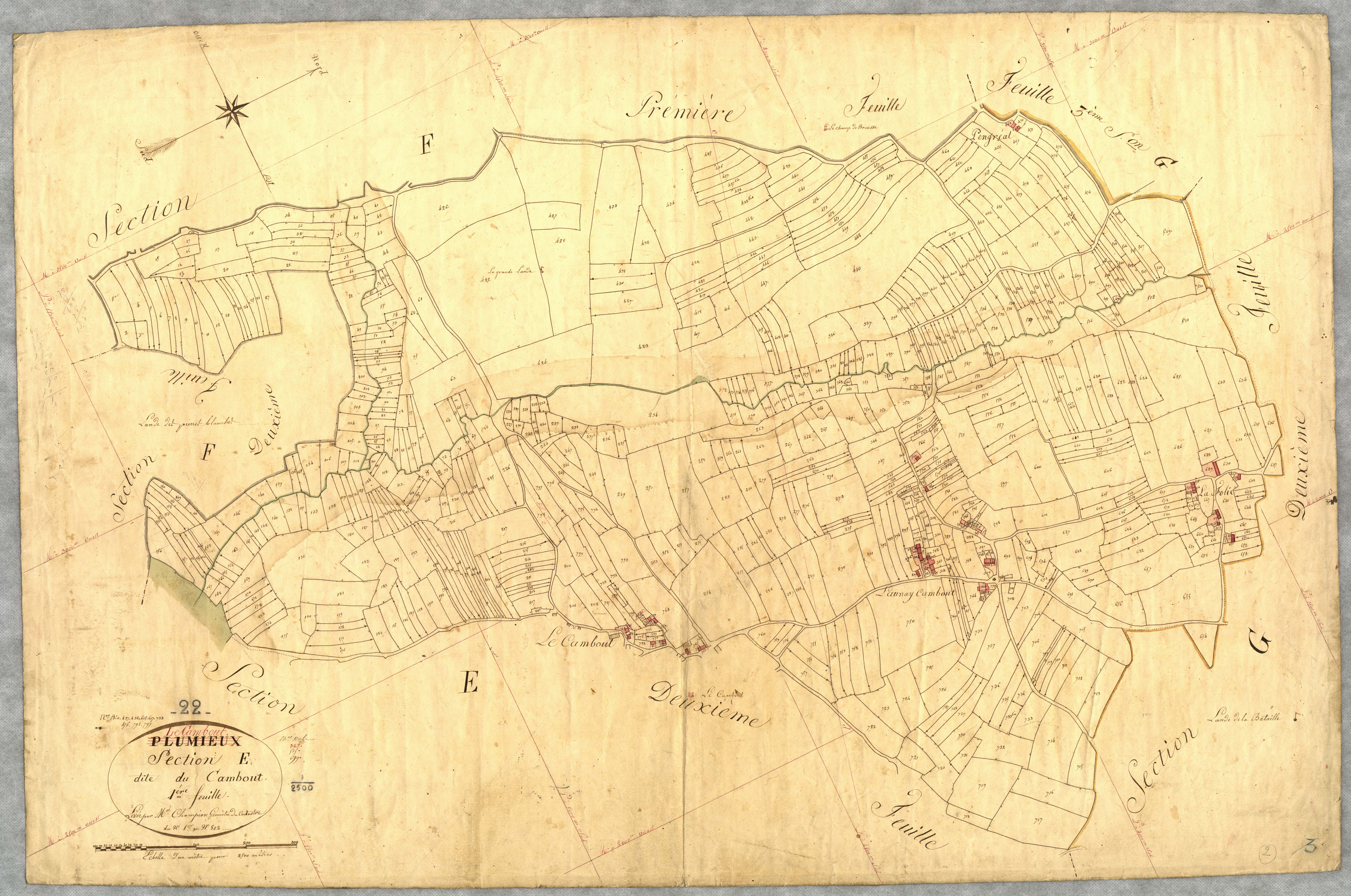 Le Cambout - Section E, 1re feuille