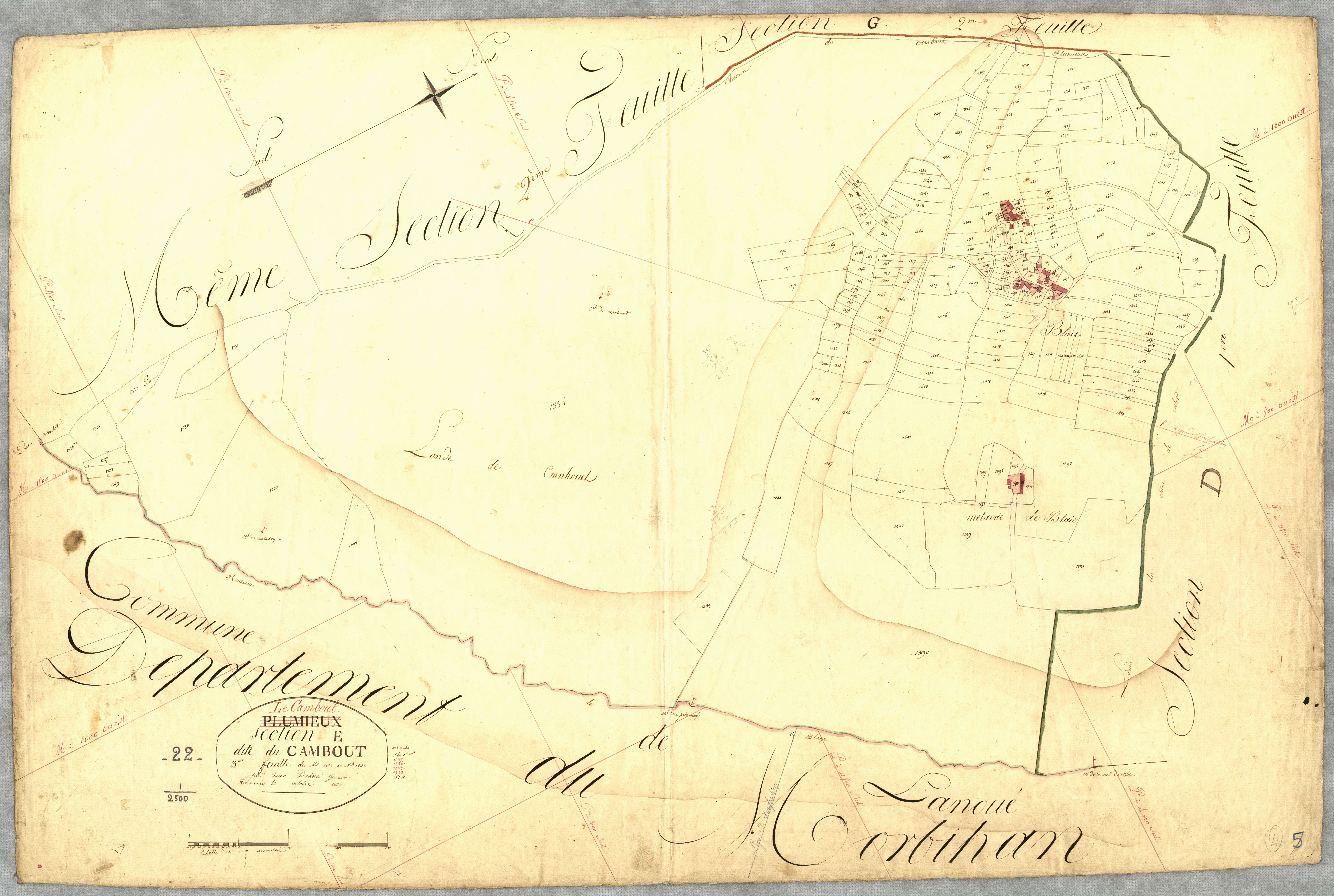 Le Cambout - Section E, 3e feuille