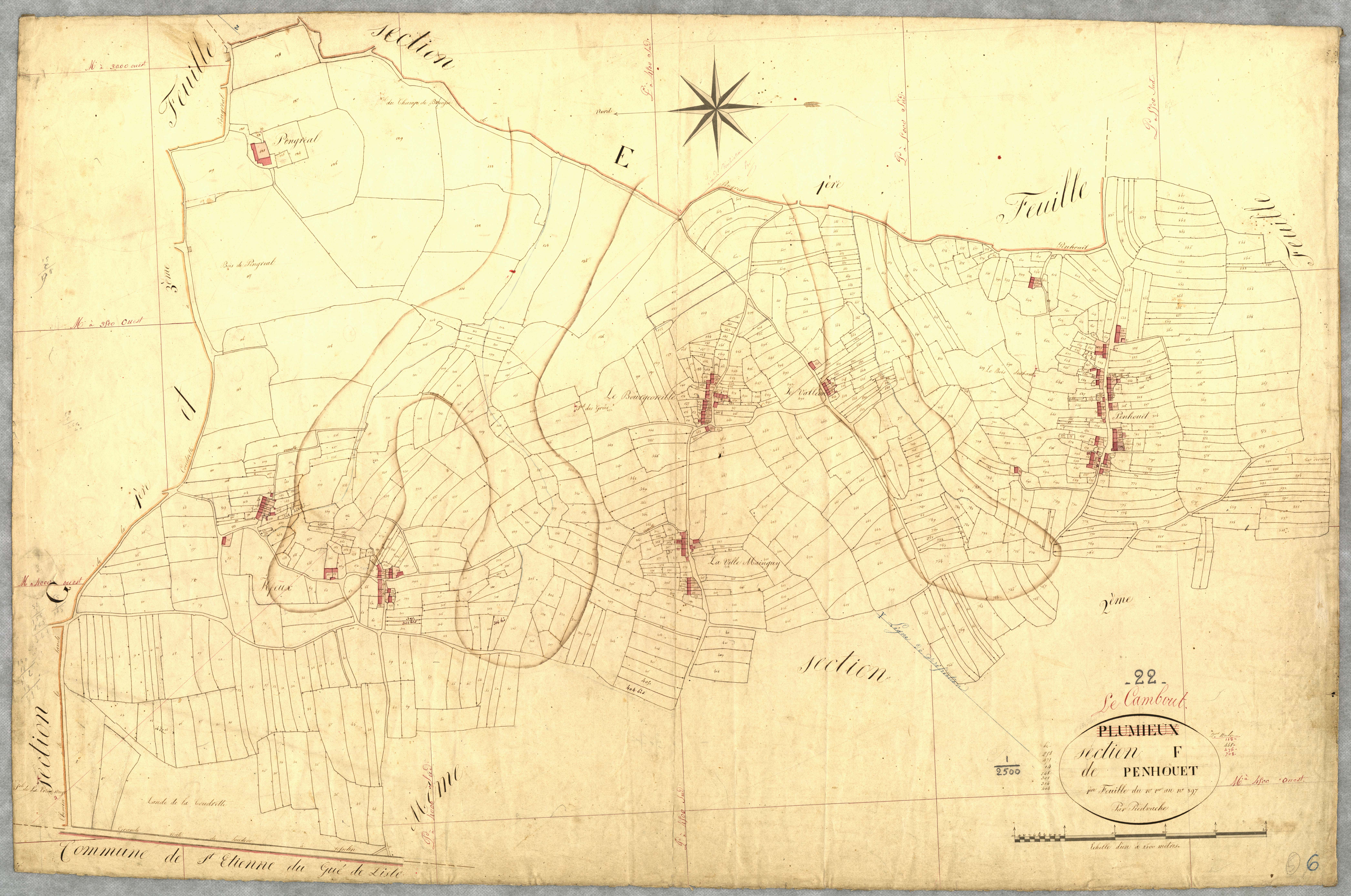 Le Cambout - Section F, 1re feuille