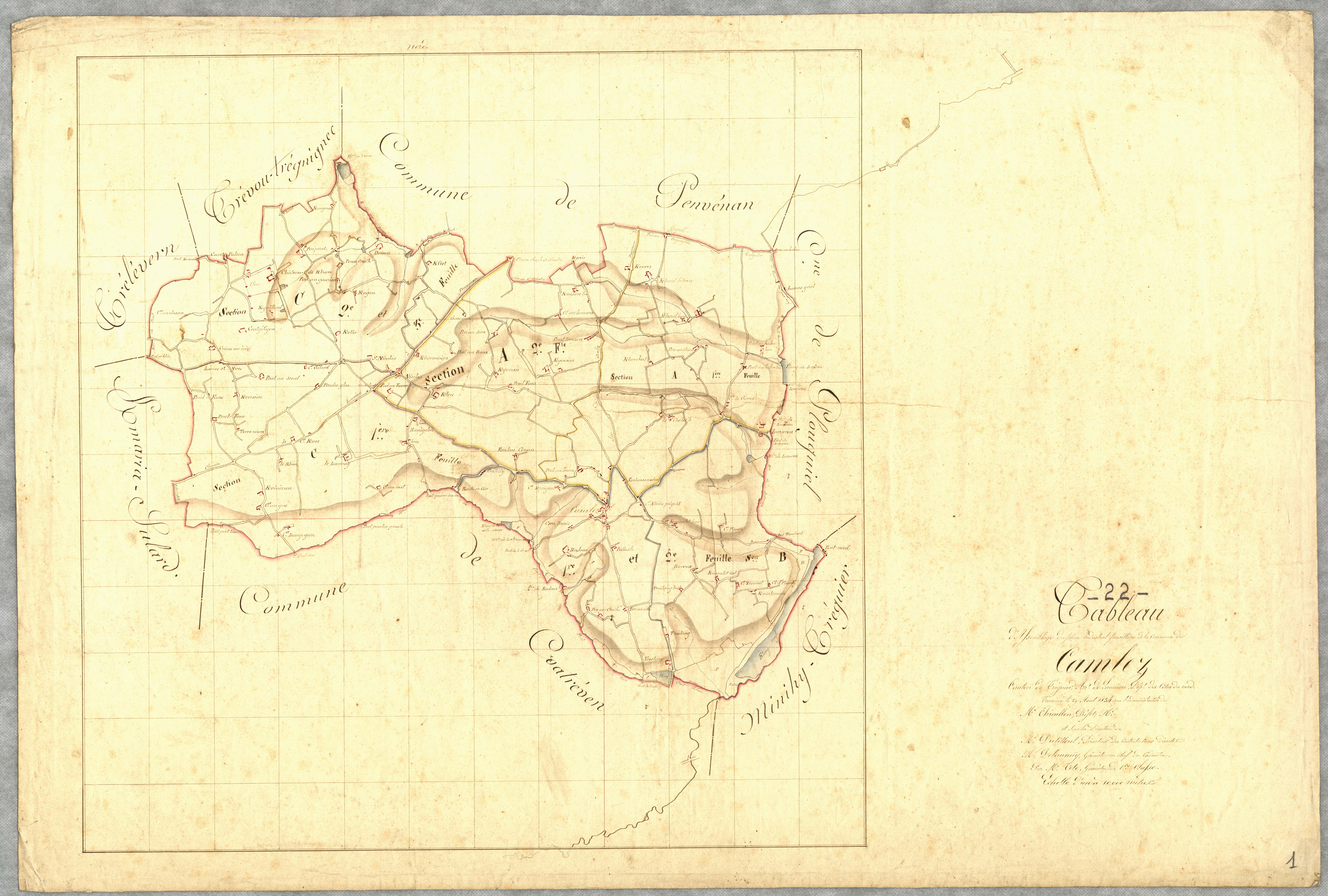 Camlez - Tableau d'assemblage