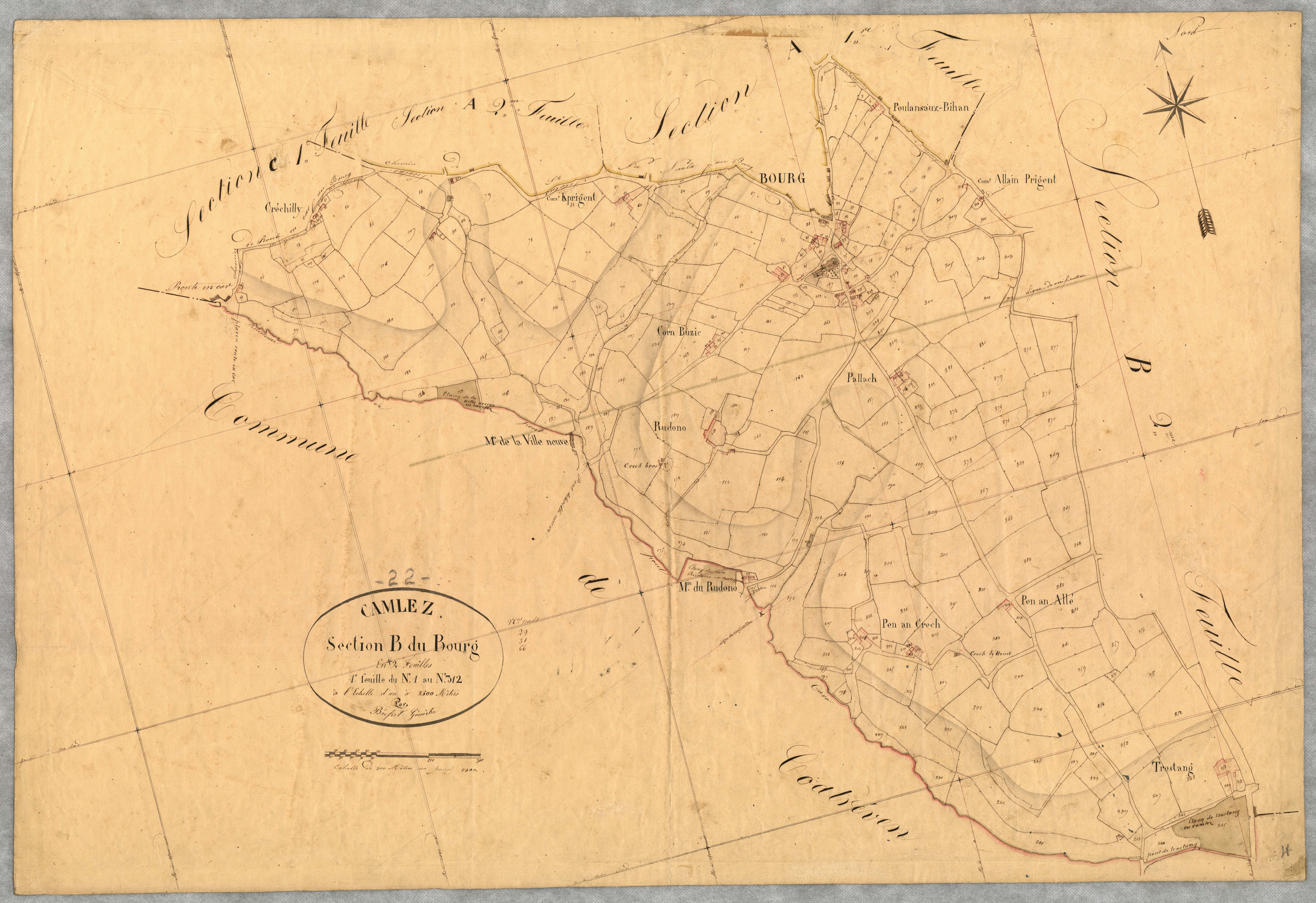 Camlez - Section B, 1re feuille