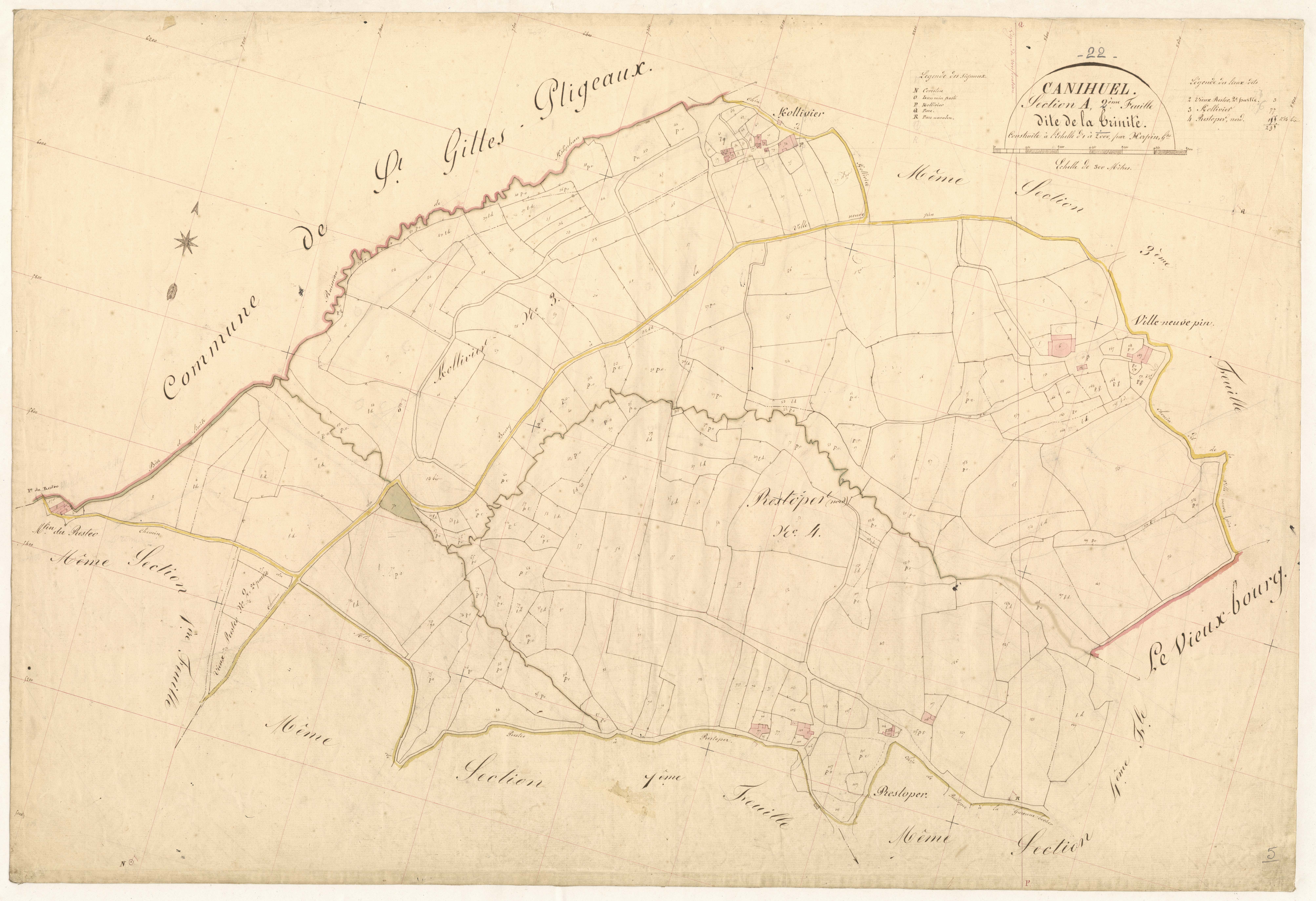 Canihuel - Section A, 4e feuille