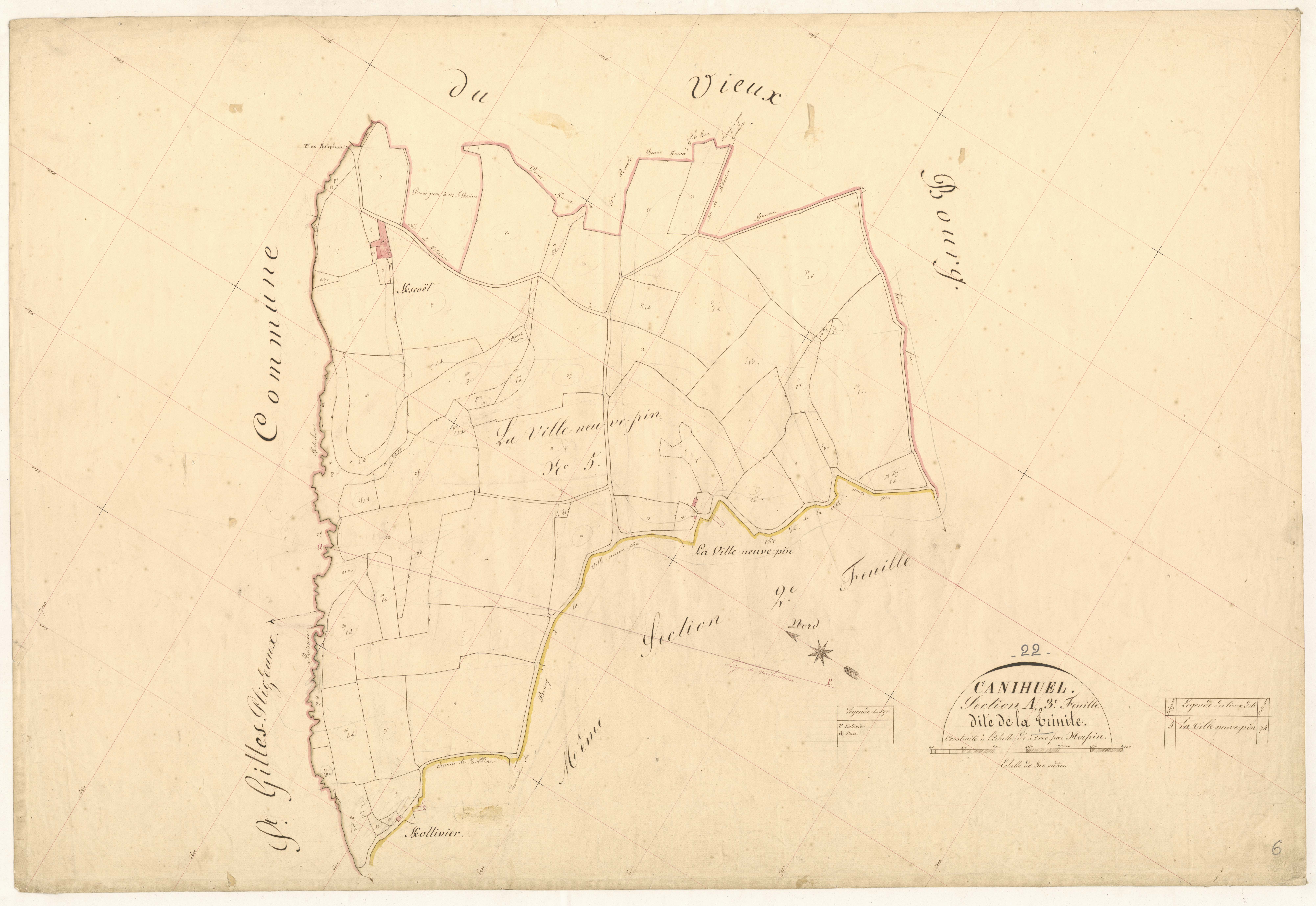 Canihuel - Section A, 5e feuille