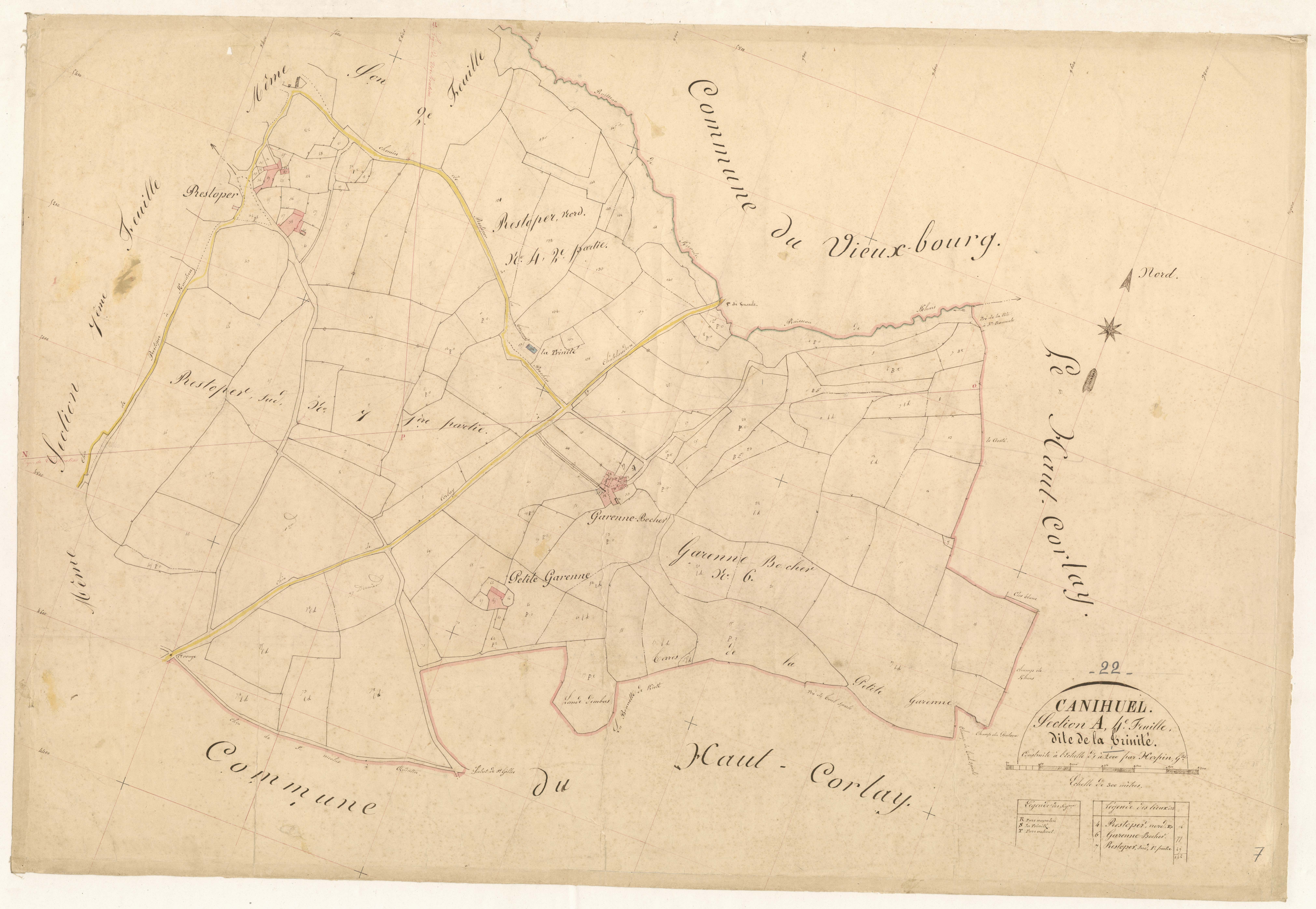 Canihuel - Section A, 6e feuille