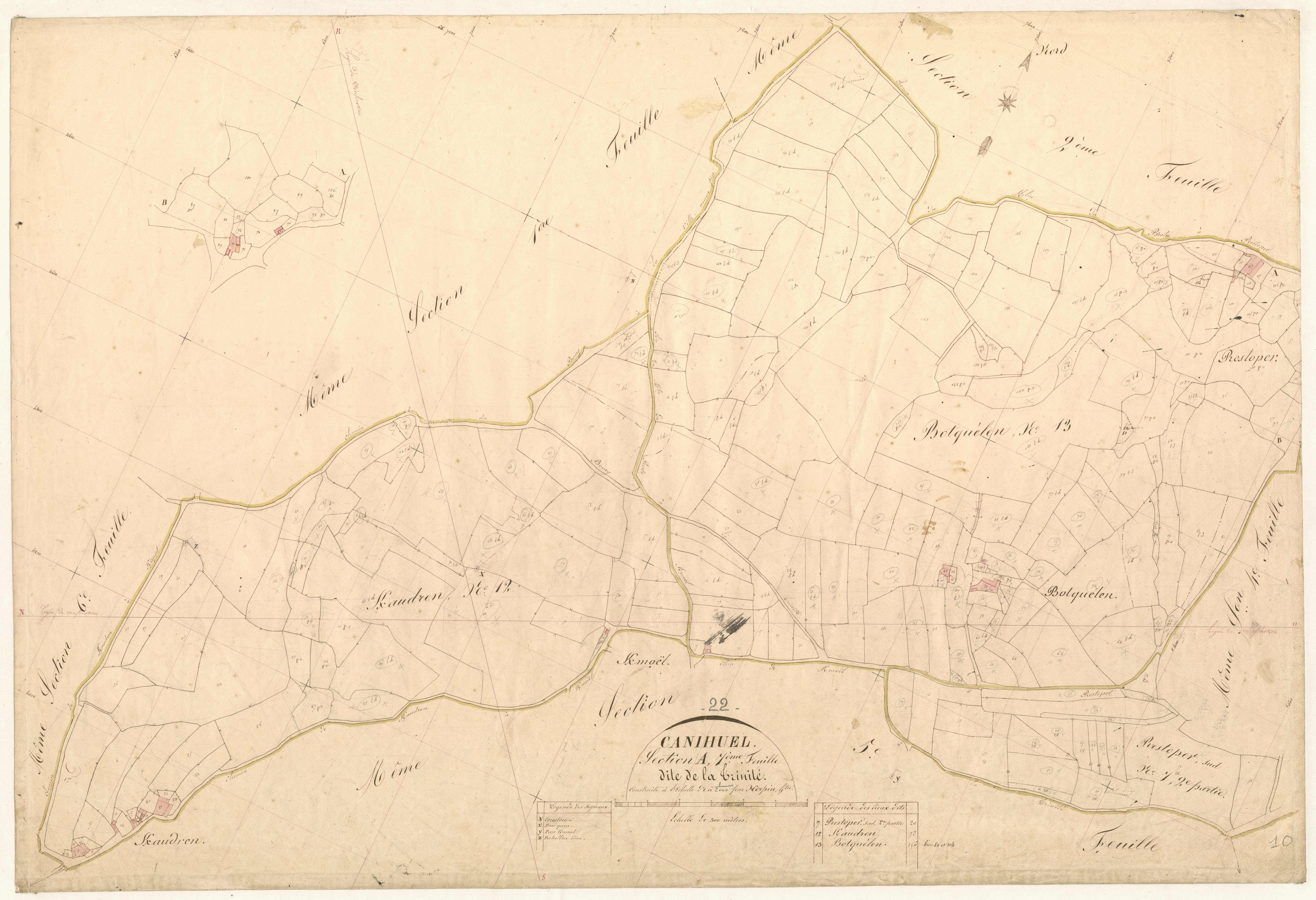 Canihuel - Section B, 2e feuille