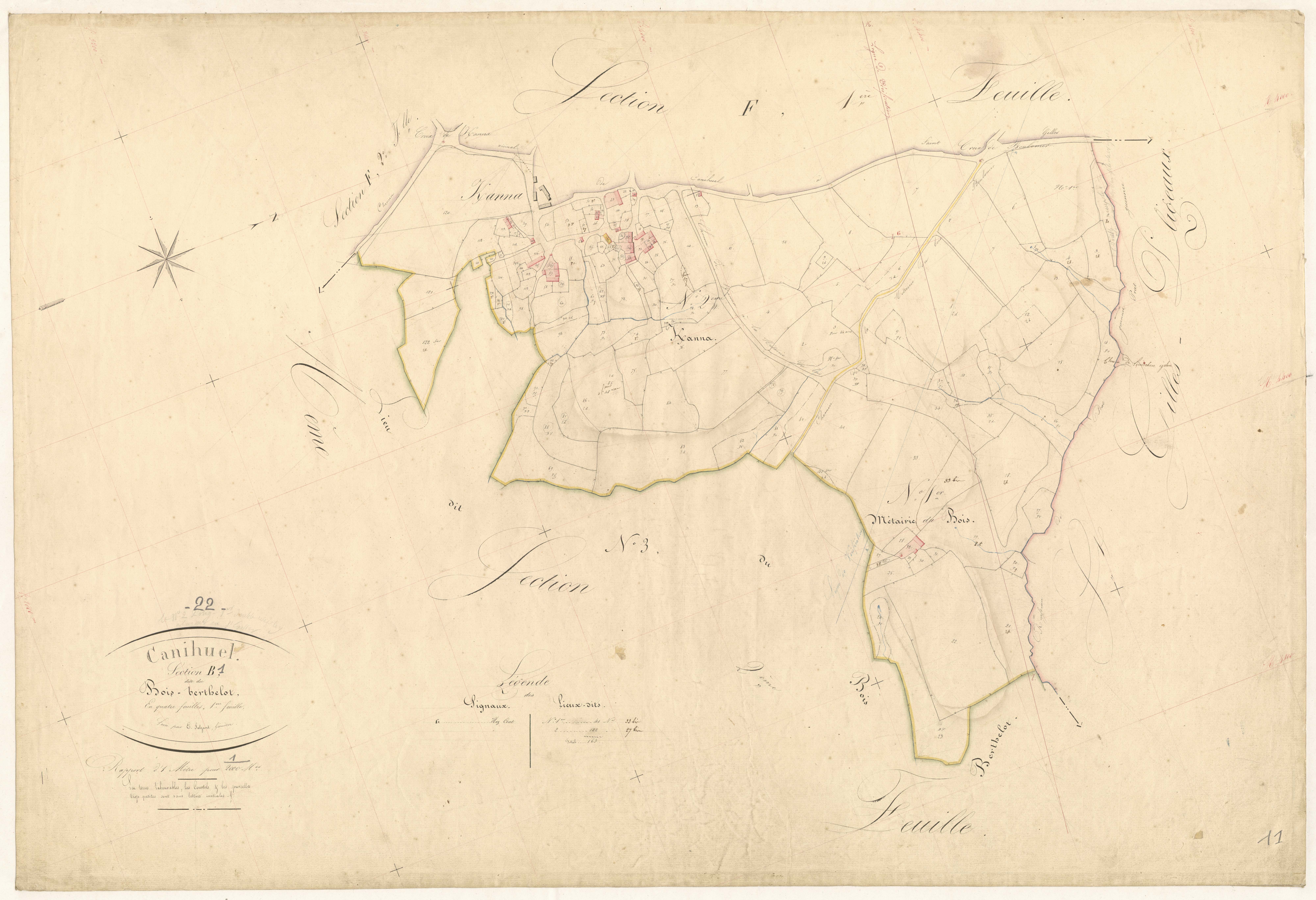 Canihuel - Section B, 3e feuille