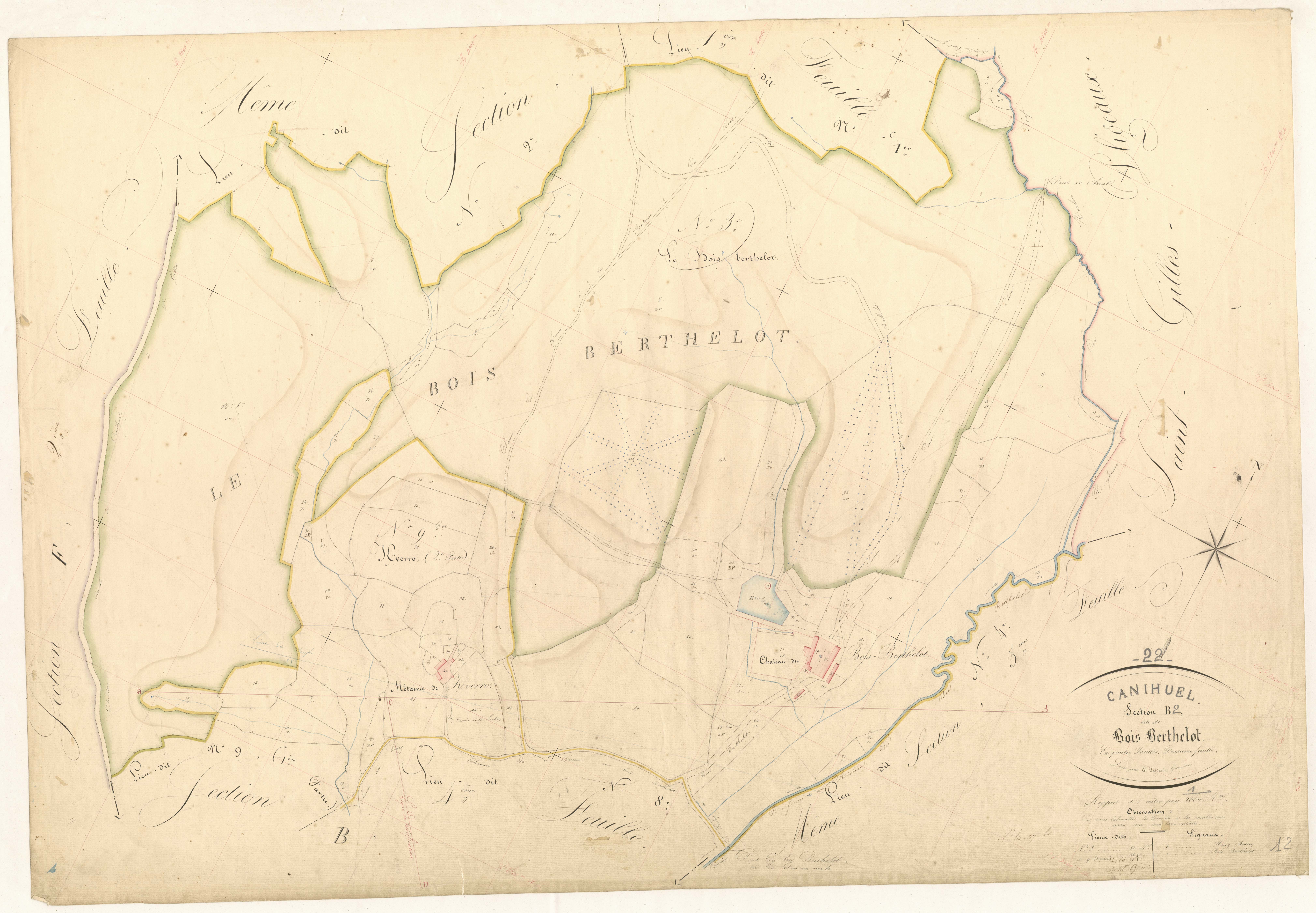 Canihuel - Section B, 4e feuille