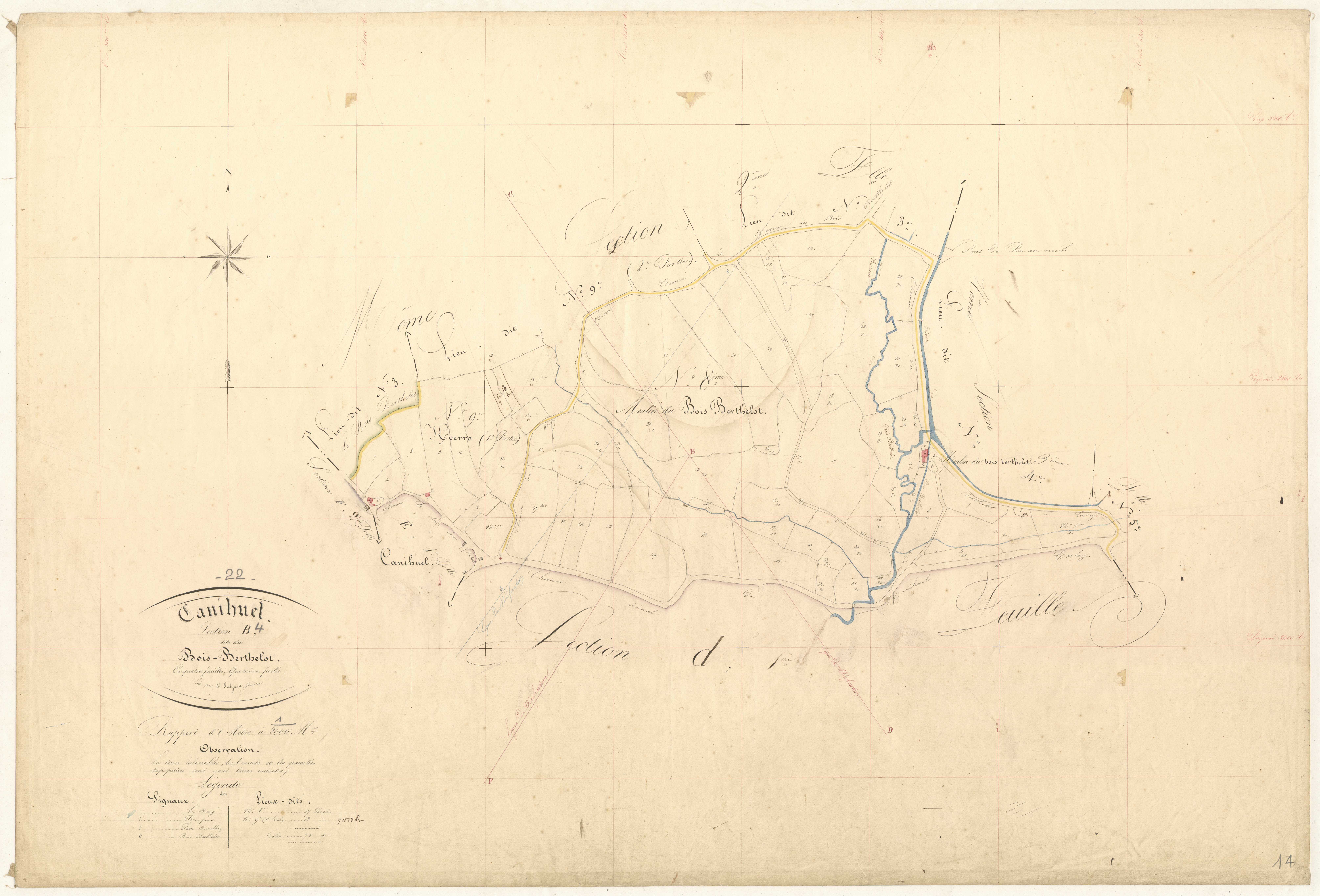 Canihuel - Section C, 1re feuille