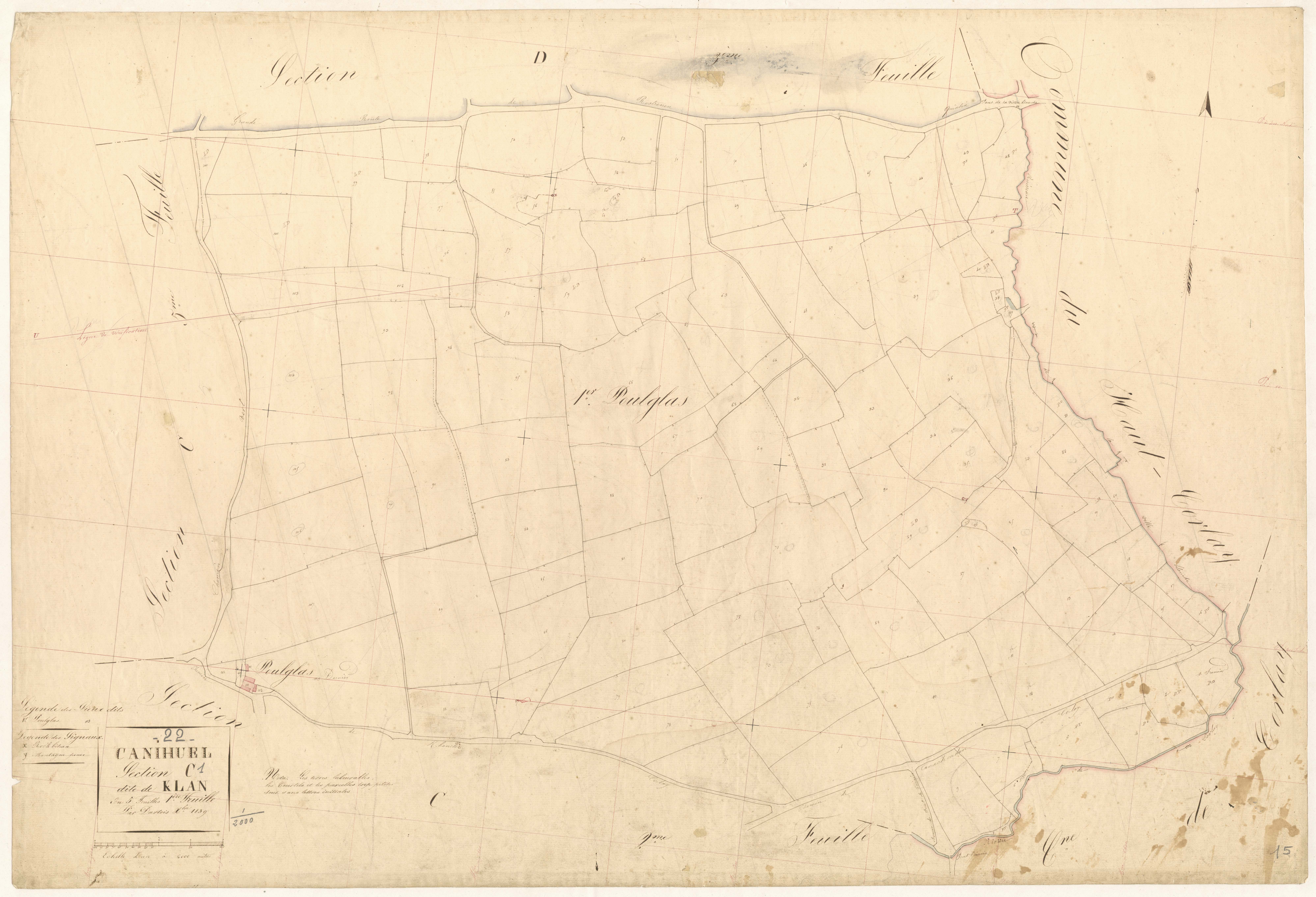Canihuel - Section C, 2e feuille