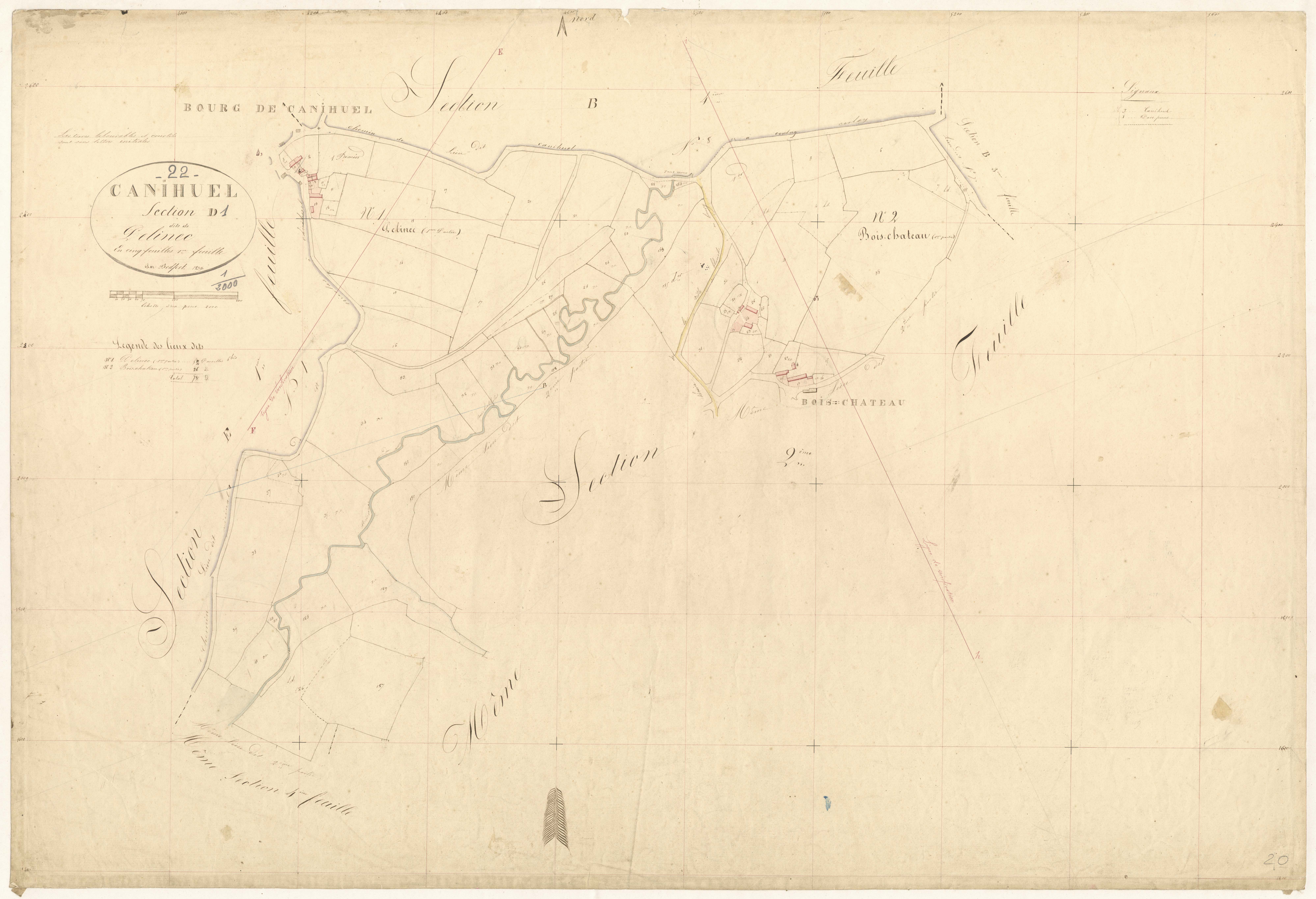 Canihuel - Section D, 2e feuille