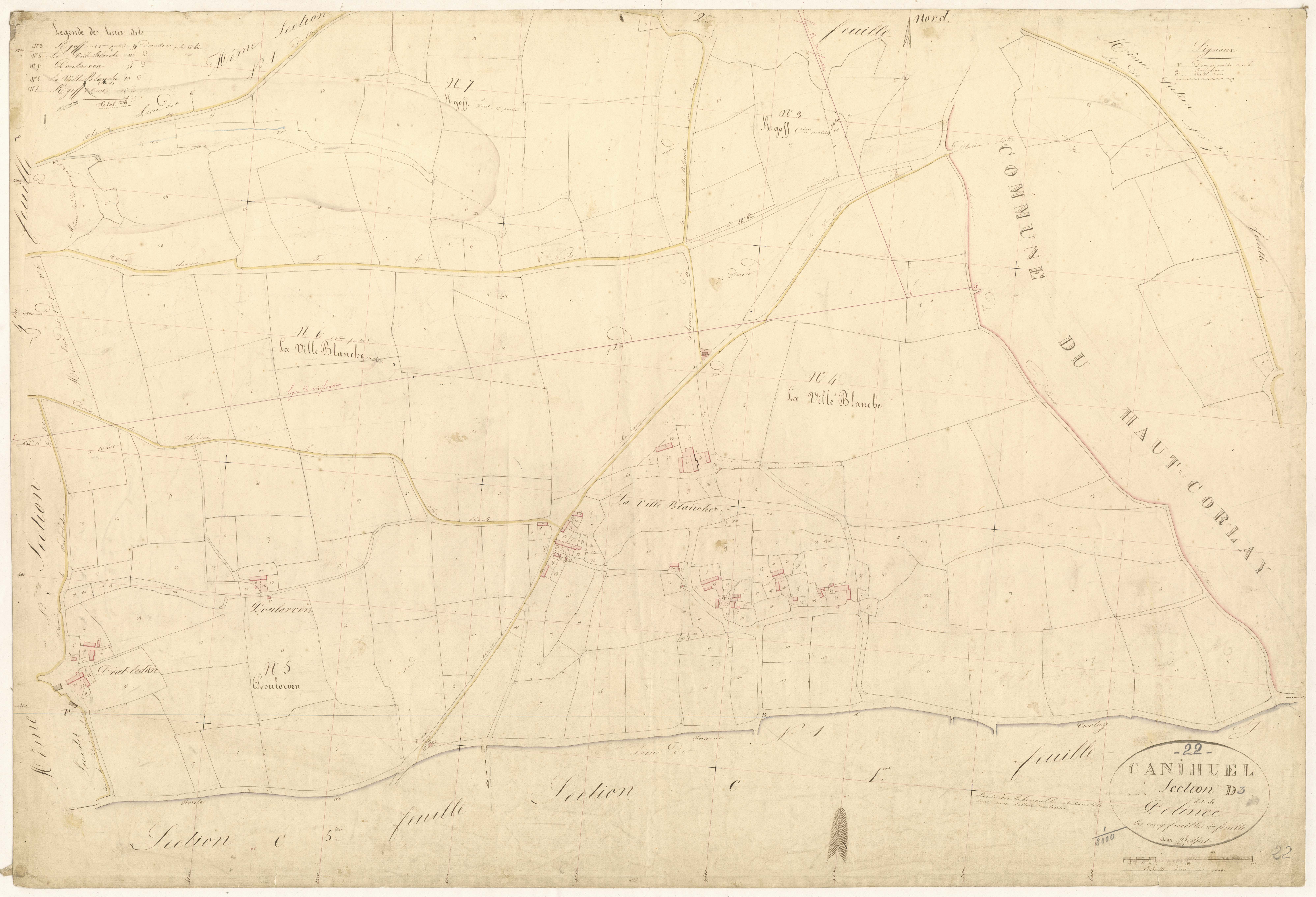 Canihuel - Section D, 4e feuille